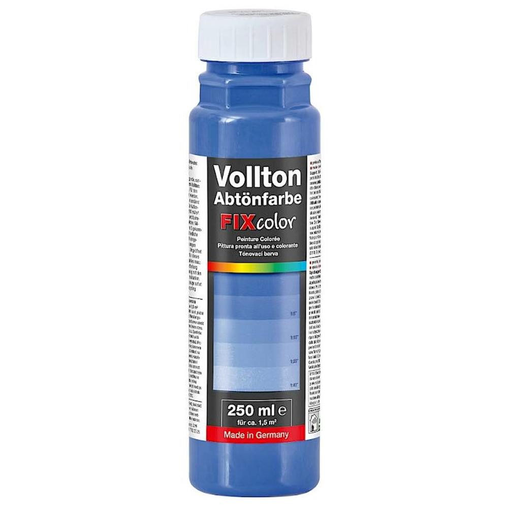 baufan® Vollton- und Abtönfarbe Farbe zum Mischen Innen und Außen Volltonfarbe, Farbtöne für dekorative Anstriche + Abtönen weißer Dispersionsfarben