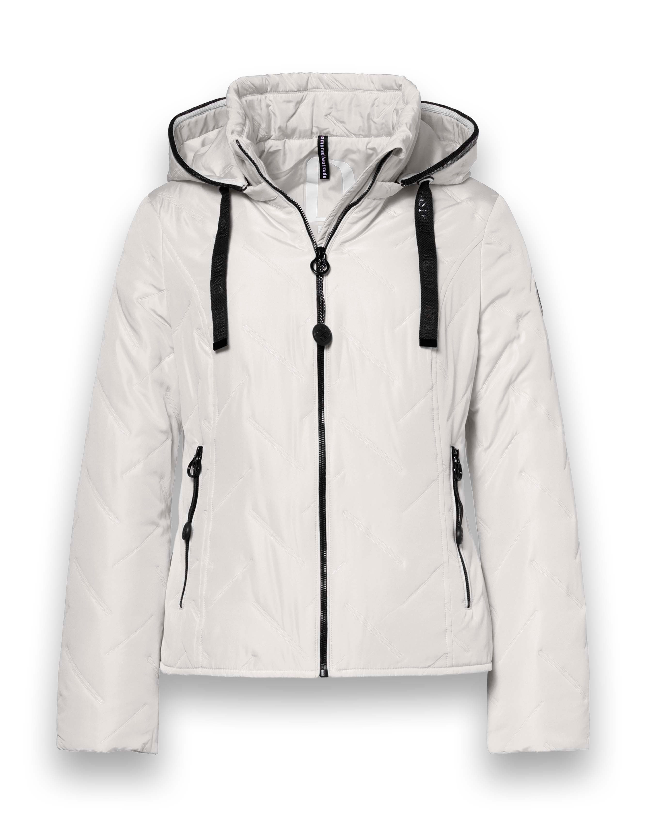 District Funktionsjacke Übergangsjacke Bluebell (mit Kapuze, wasserabweisend) offwhite Damen