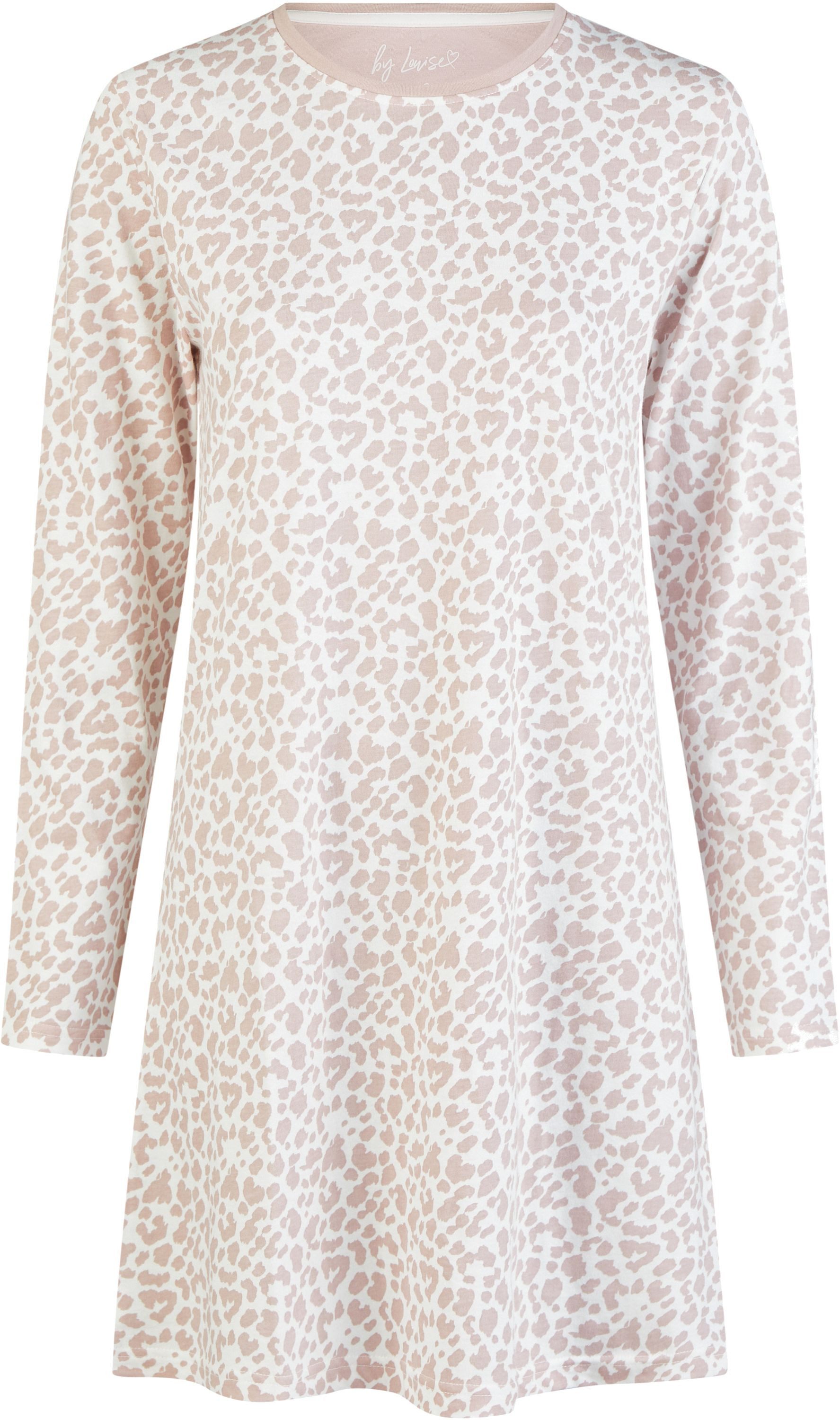 By Louise Schlafanzug by Louise Langarm Sleepshirt Knielang Bequem und Modi günstig online kaufen