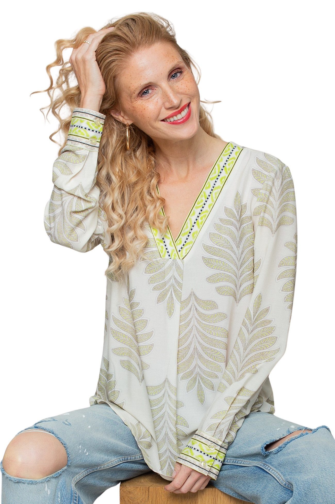Emily Van Den Bergh Schlupfbluse Damenbluse 8841-003 günstig online kaufen