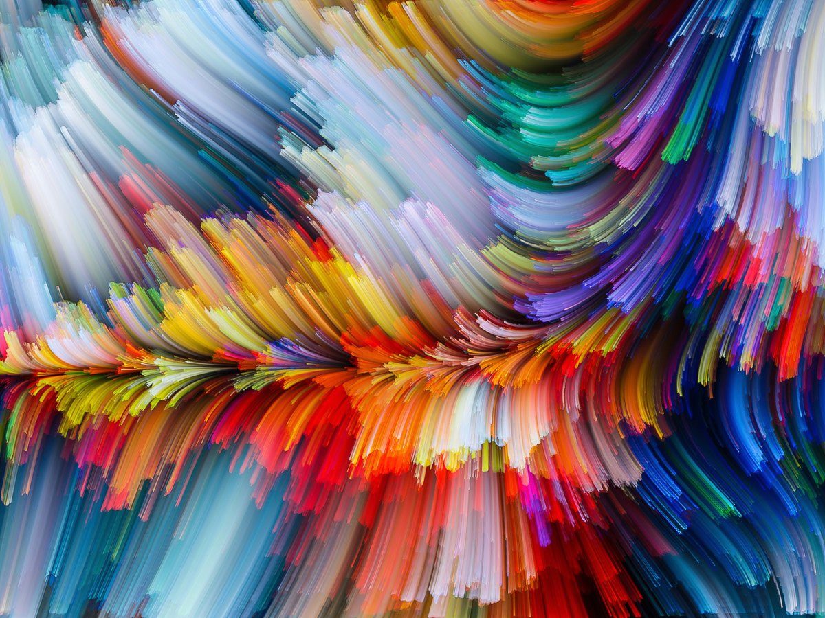 Farben Abstrakt Fototapete Papermoon