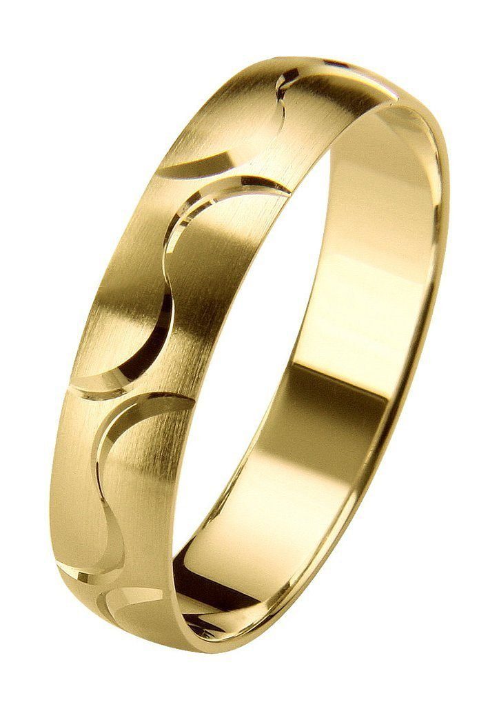 Germany gelbgoldfarben in Gold Trauring Firetti o. "LIEBE", mit Geschenk Made Hochzeit Schmuck 375 ohne Trauring Ehering Brillant/Diamant -
