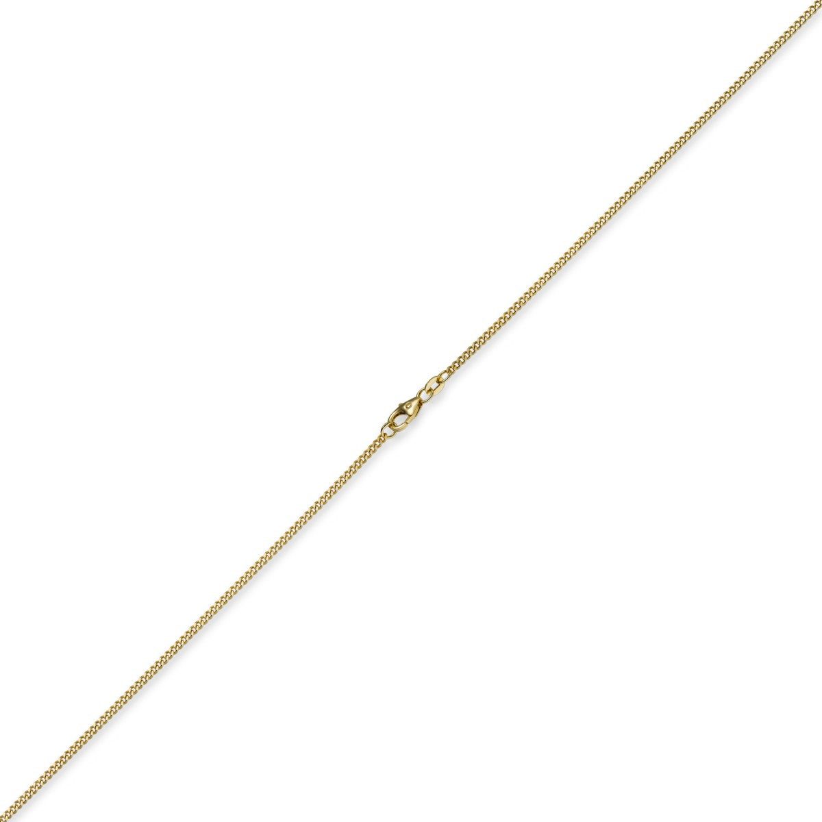 Schmuck Krone Goldkette 1,5mm Panzerkette aus 585 Gelbgold, 55cm, Gold 585