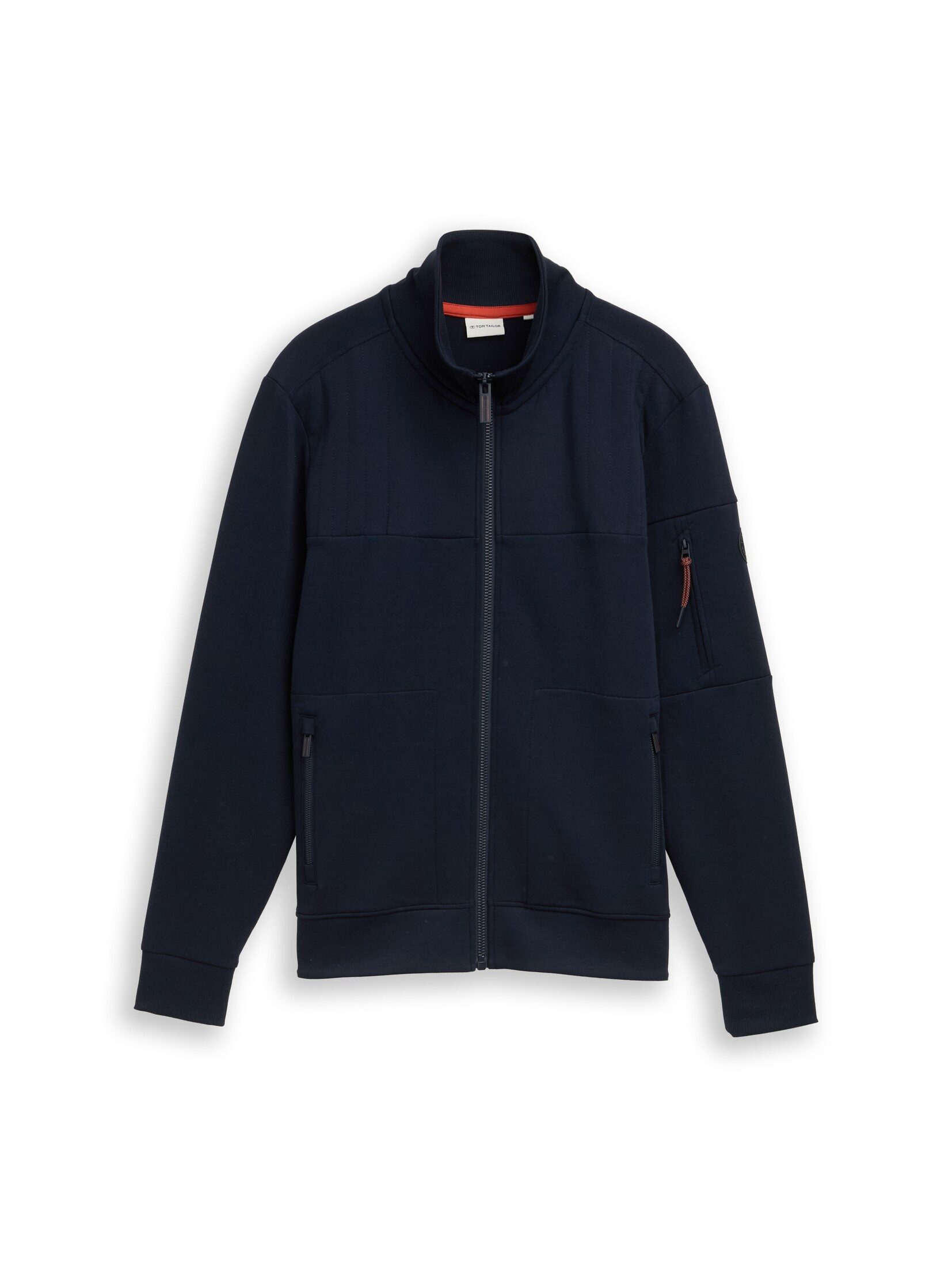 TOM TAILOR Sweatjacke Strick & Sweatshirts Sweatjacke mit Reißverschlusstas günstig online kaufen