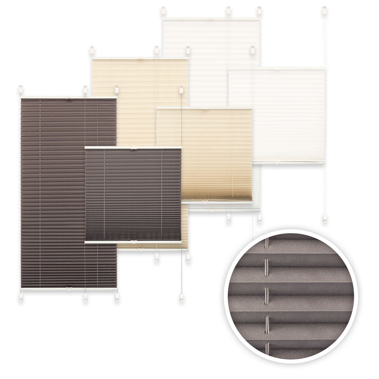 EXKLUSIV HEIMTEXTIL Plissee Marke Plissee Verspannt mit Klemmträgern ohne B günstig online kaufen