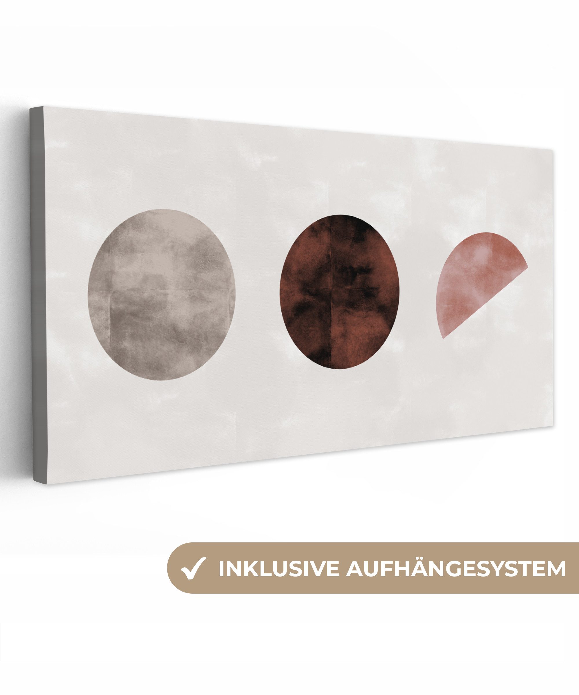OneMillionCanvasses® Leinwandbild Panorama Formen - Farbe günstig online kaufen