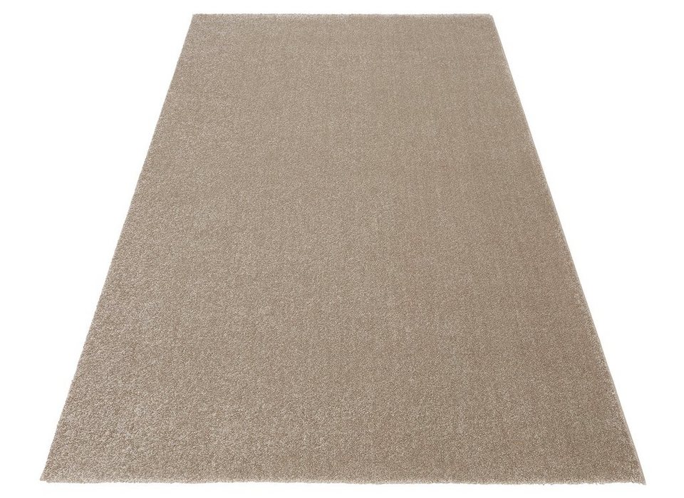 Teppich Tore, Home affaire, rechteckig, Höhe: 10 mm, Kurzflor, Frisee- Teppich, besonders dichte Qualität, flach, einfarbig