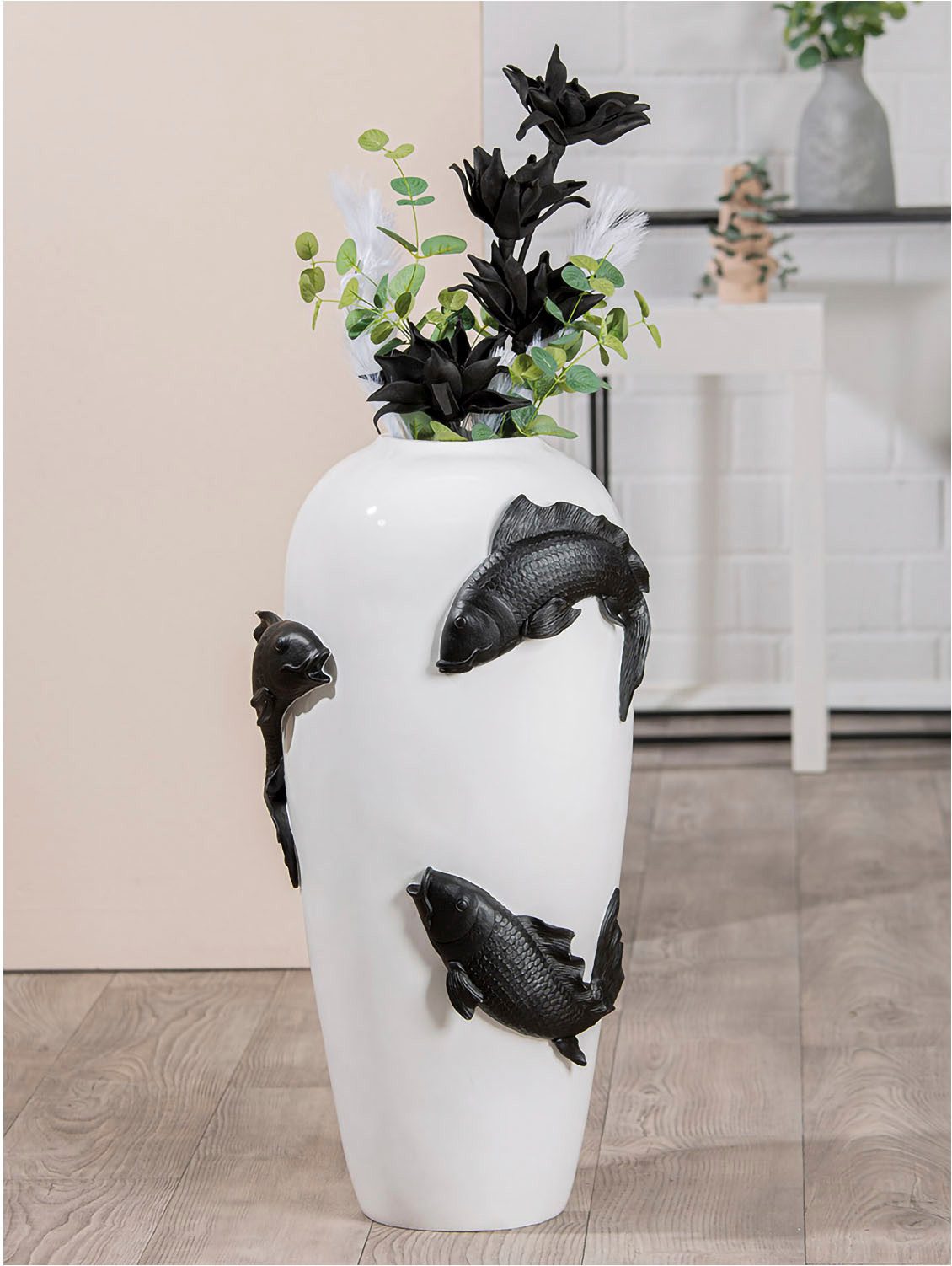Casablanca by Gilde Bodenvase Vase "Koi" (1 St)