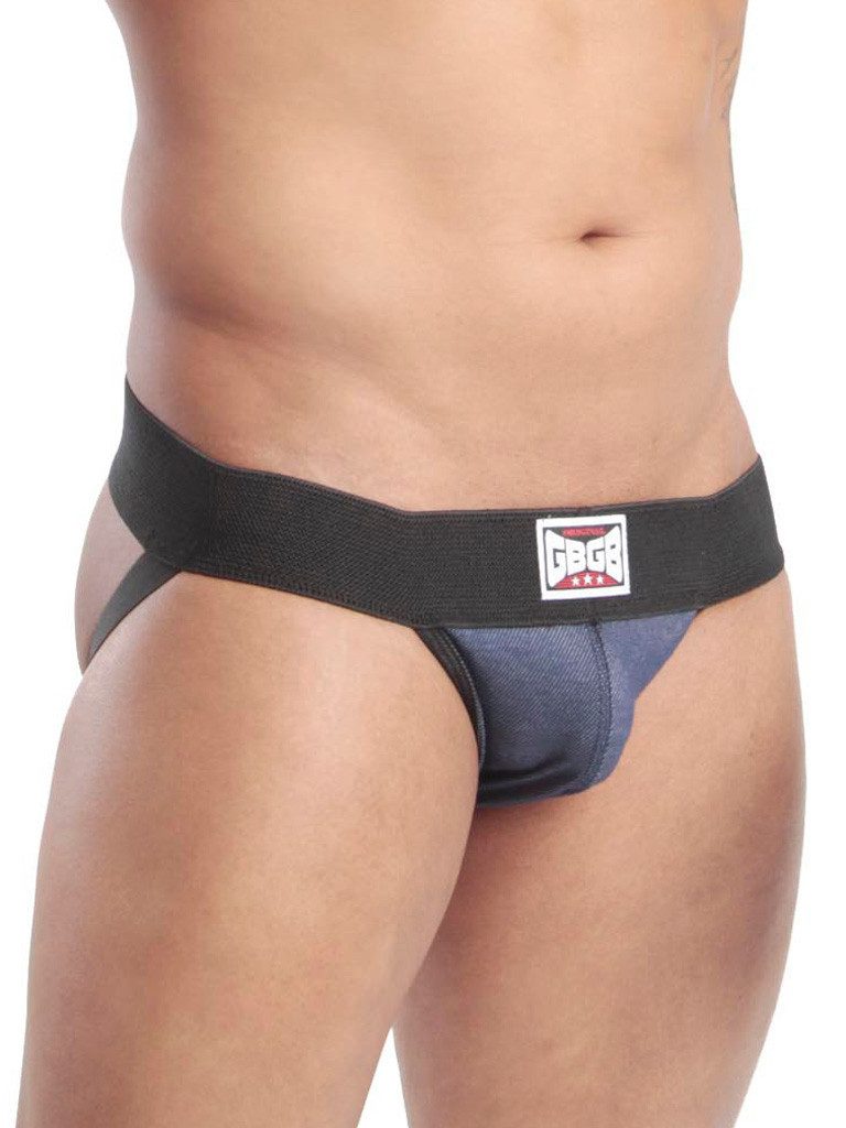 String GBGB Santiago Jock Underwear Jockstrap Blue Denim