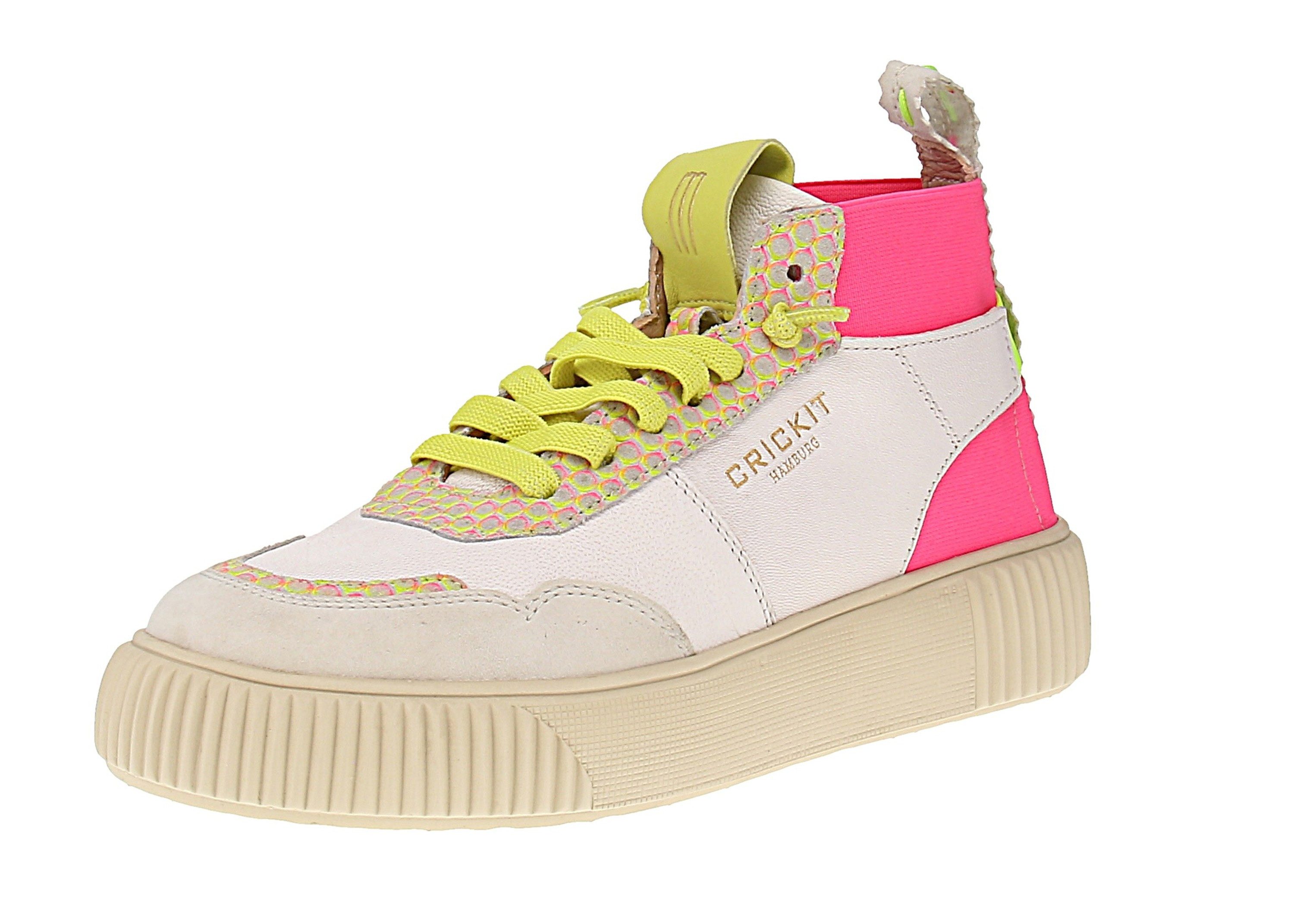 CRICKIT Crickit Rebeka - Damen Sneaker - Weiss-Pink Sneaker