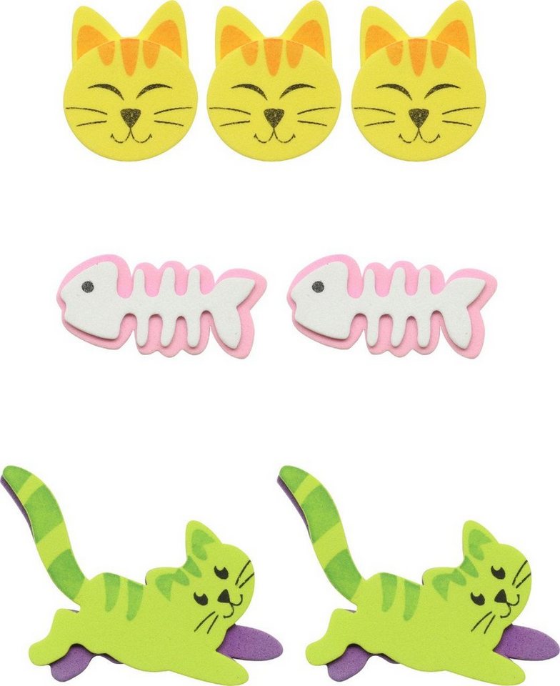 Thumbnail - Glorex Moosgummi Glorex Moosgummi Sticker Katzen 18 Stück
