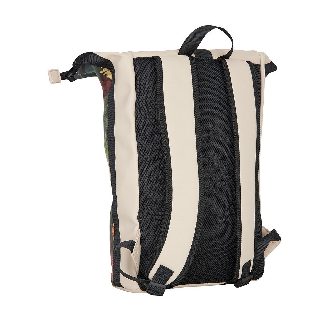 NEW REBELS Laptoprucksack Roll Up RollTop Kurier Rucksack Freizeitrucksack Mart Art New York, wasserabweisend, Laptopfach, Kunstmotiv Capybara