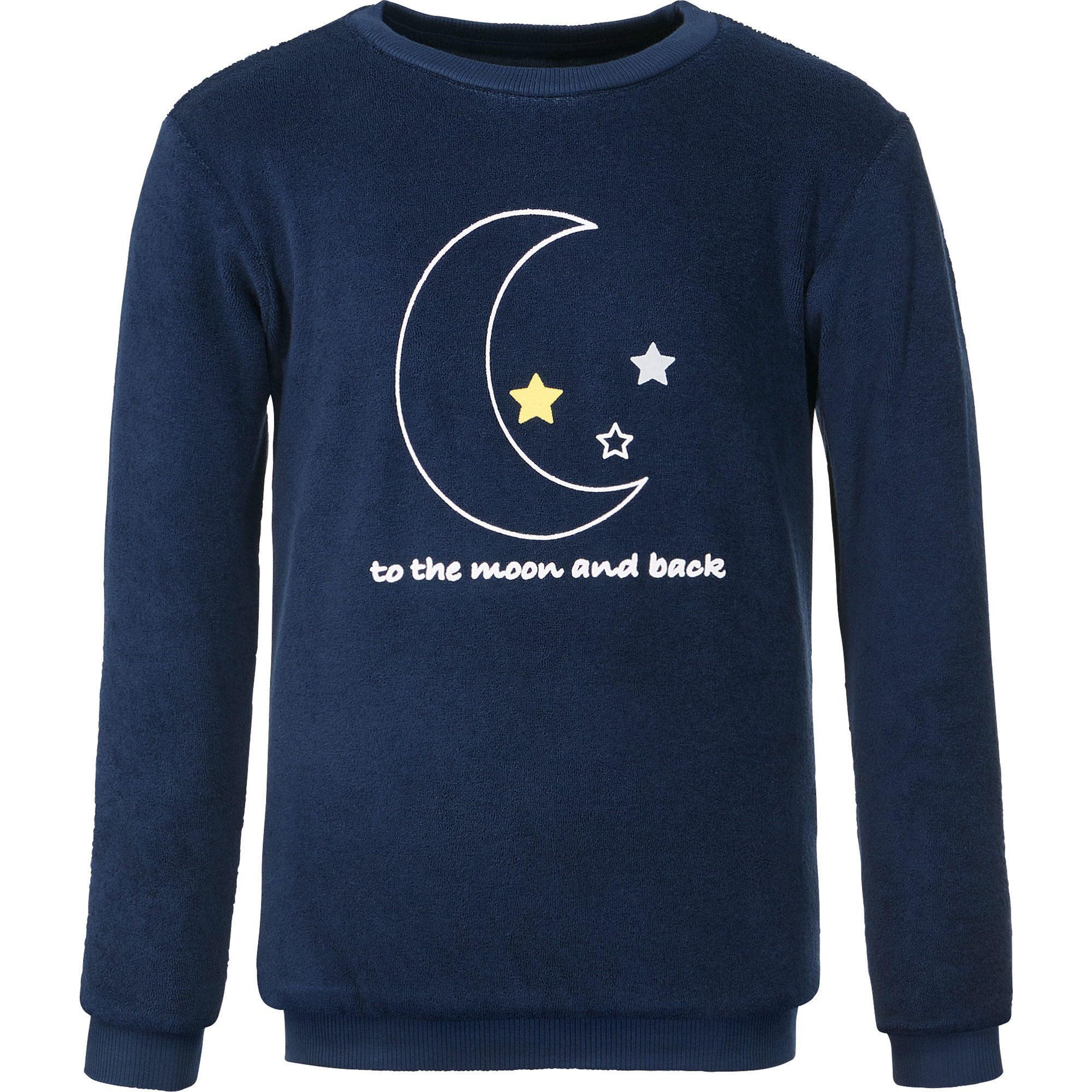 Erwin Müller Pyjama Kinder-Schlafanzug Frottee Sterne
