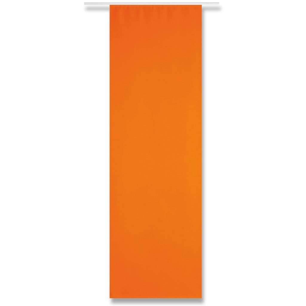 Vorhang, Arsvita, Klettband, blickdicht, Microfaser, Blickdichte Schiebegardine 60cm x 245cm (BxL), mit Klettband, inkl. Befestigungszubehör Orange