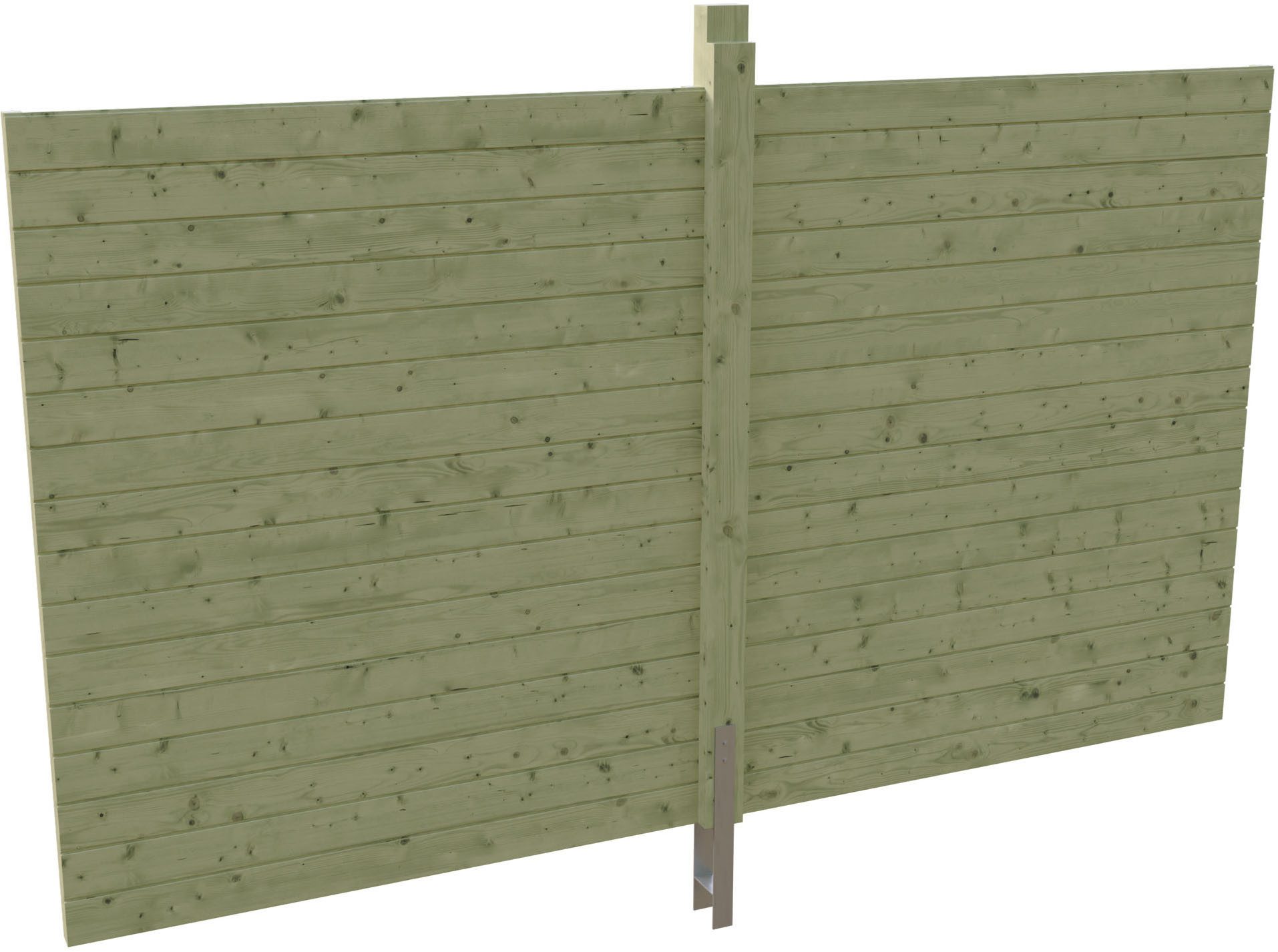 Skanholz Carport-Rückwand, BxH:355x200 cm, aus Profilschalung