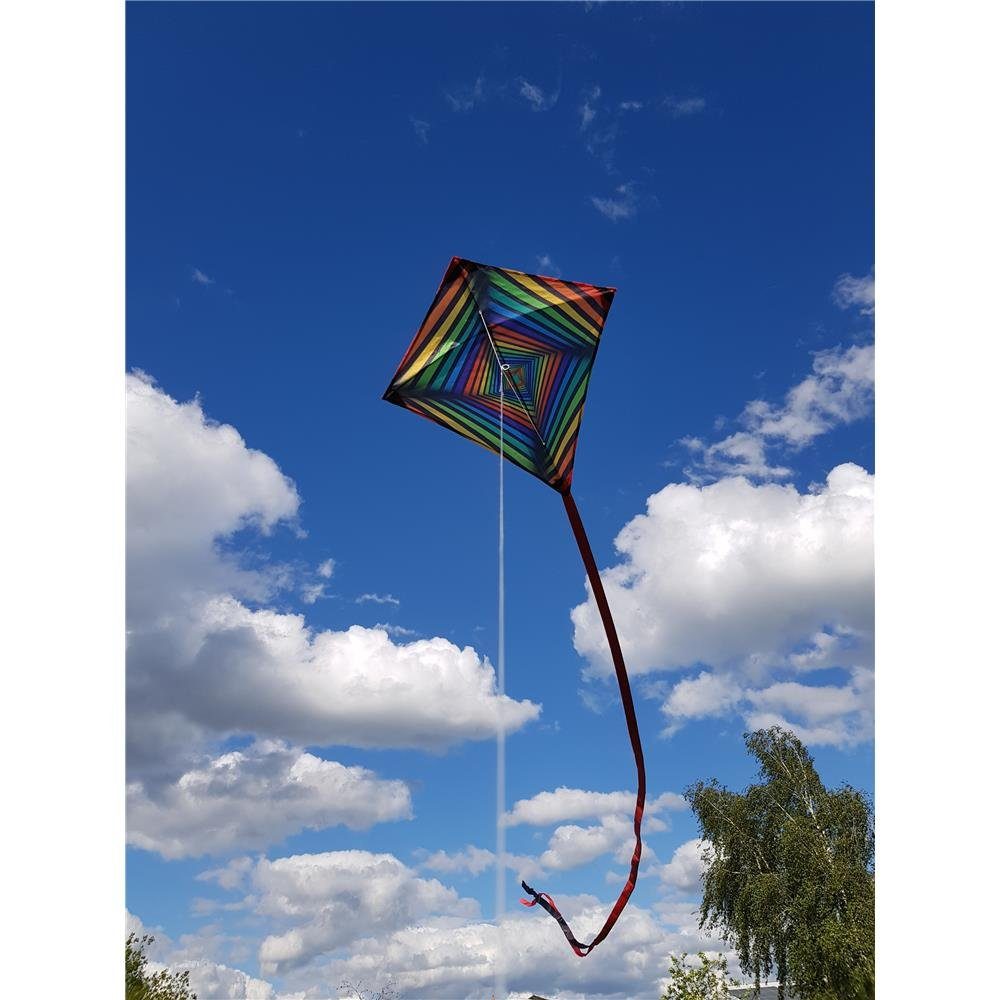 Günther Flug-Drache Square, 70 x 70 cm, aus Polyester, für Kinder ab 6 Jahren