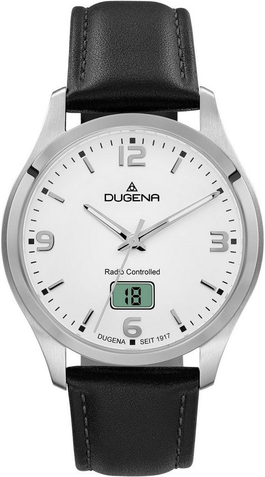 Dugena Funkuhr Tresor Funk, 4460861, Edelstahlgehäuse, Ø ca. 39 mm