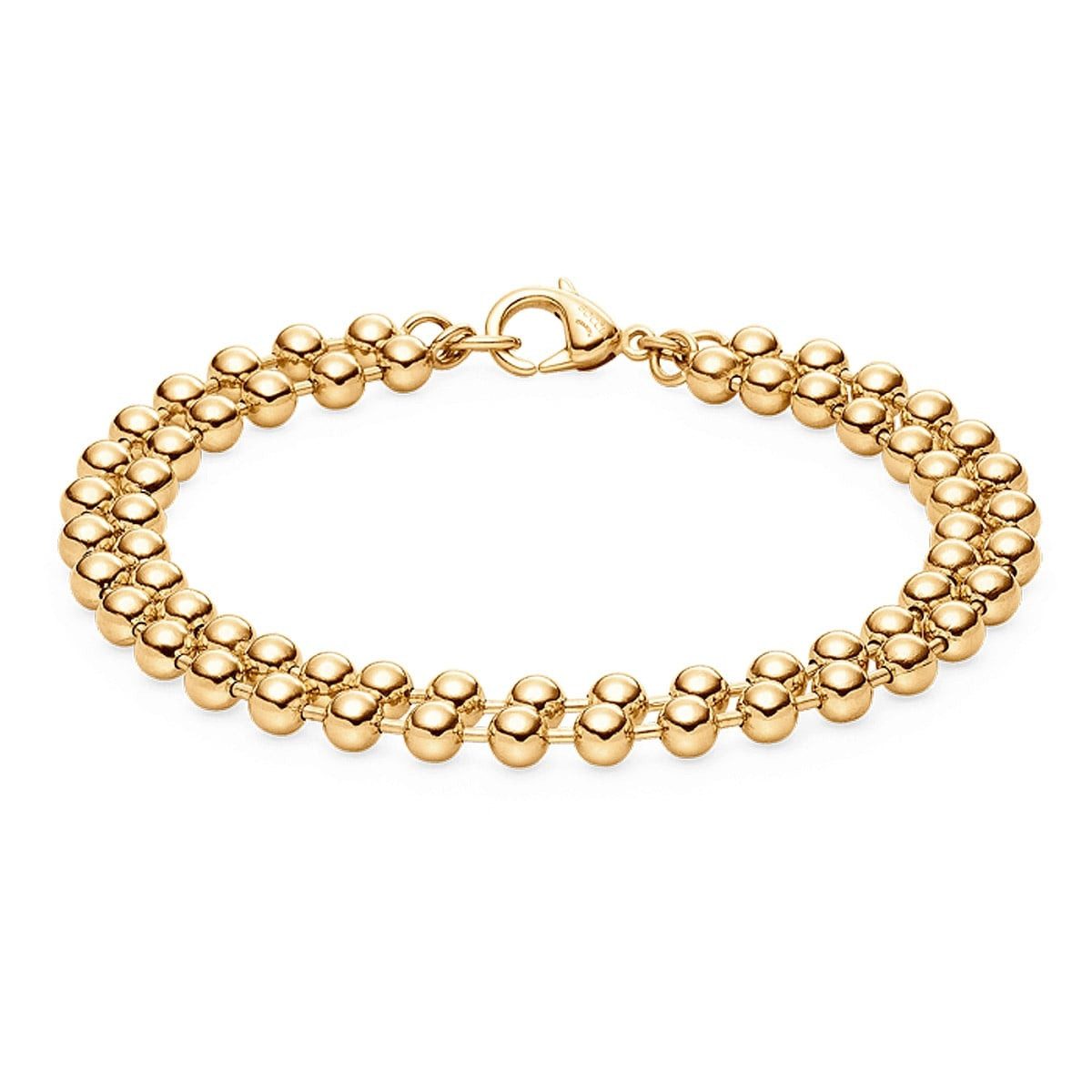 Boccia Armband Damen-Titan Goldfarben