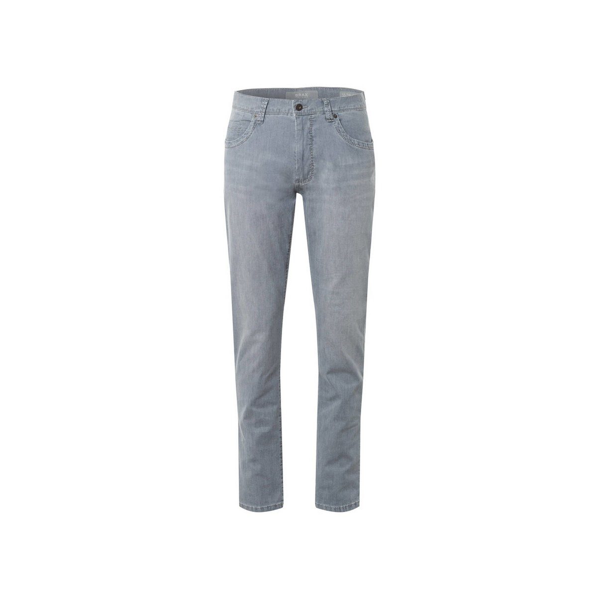 Leineweber Straight-Jeans hell-grau regular (1-tlg)