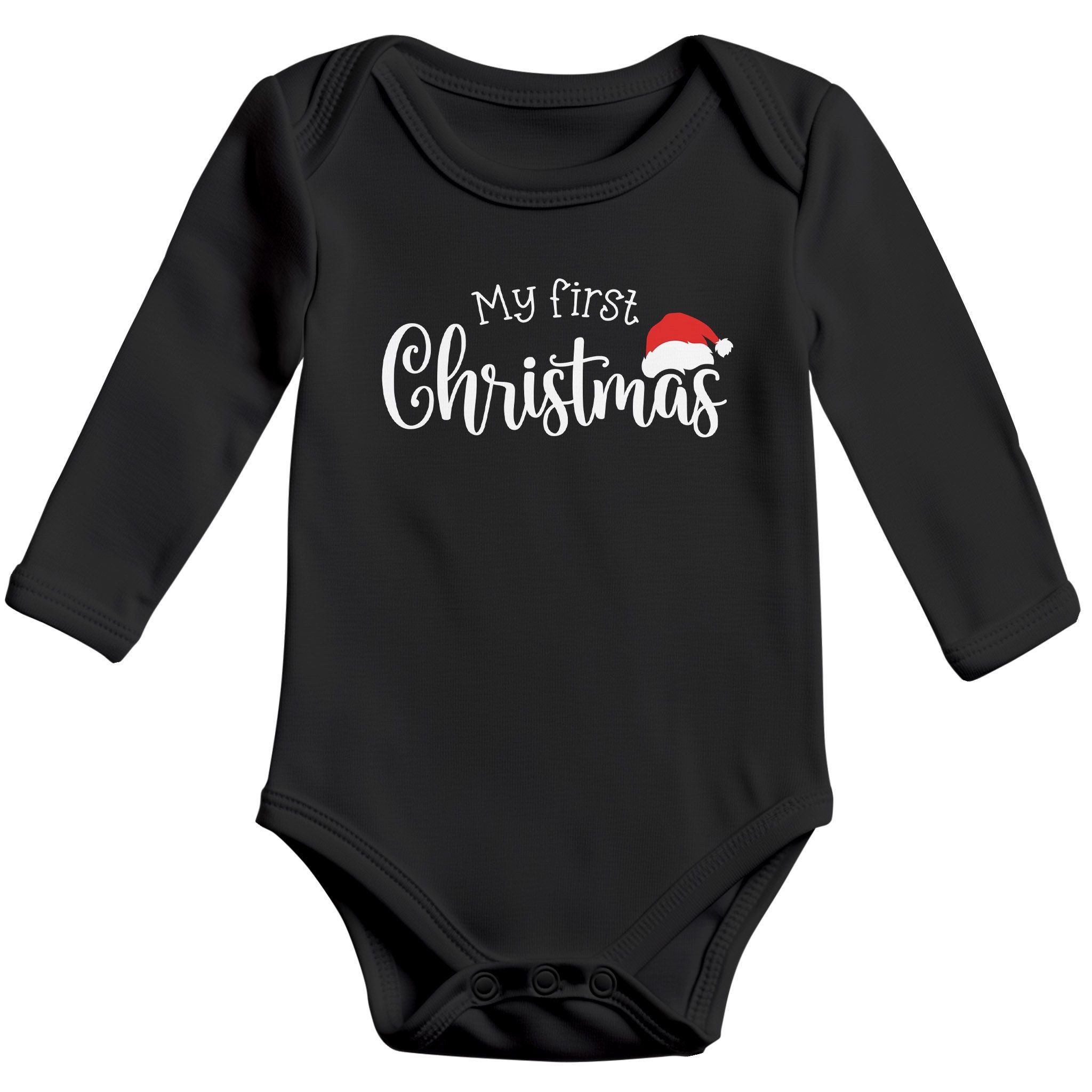 SpecialMe Body Baby Body langarm Aufschrift My first Christmas Weihnachten XMAS
