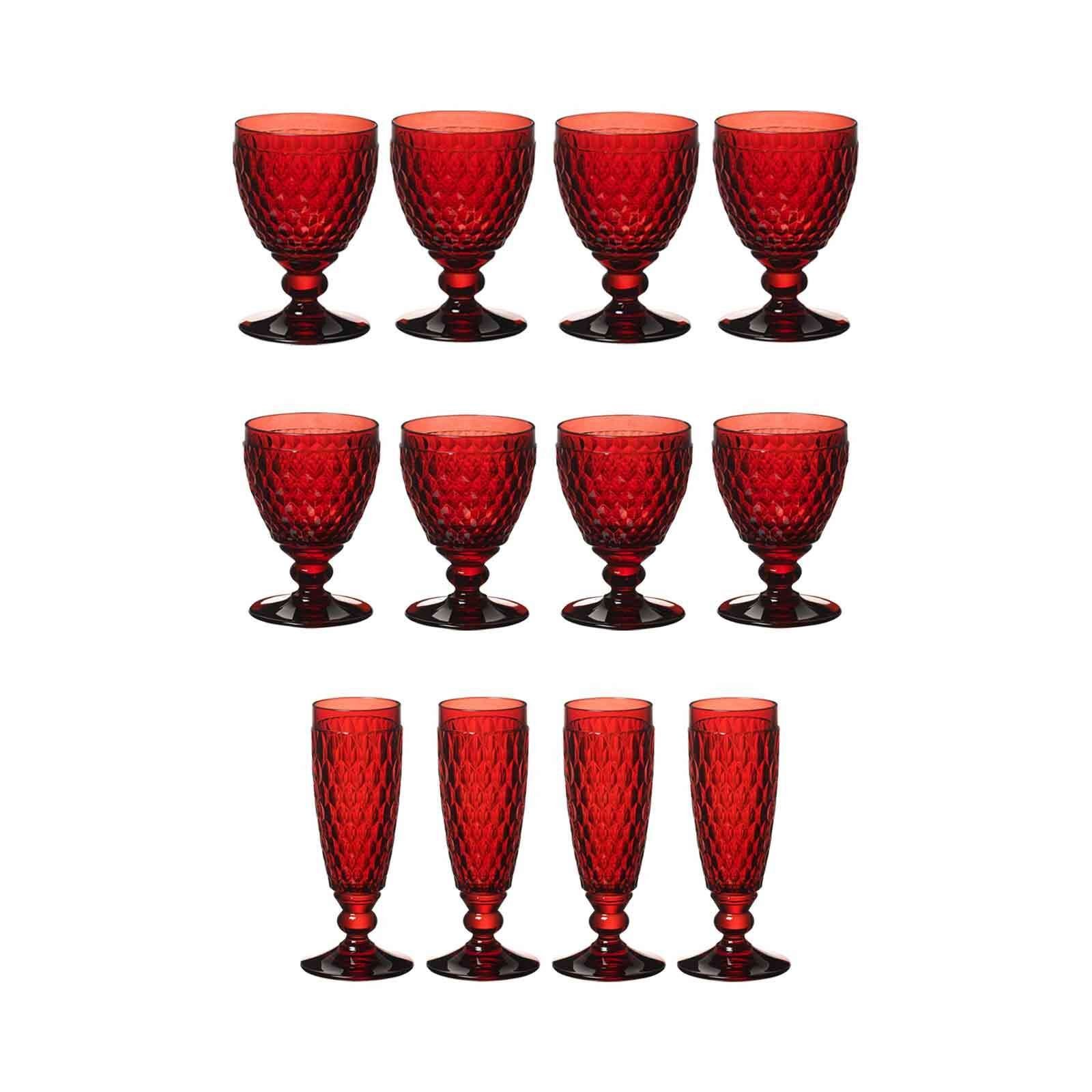 Villeroy & Boch Glas Boston Coloured Wein- und Sektgläser 12er Set, Glas