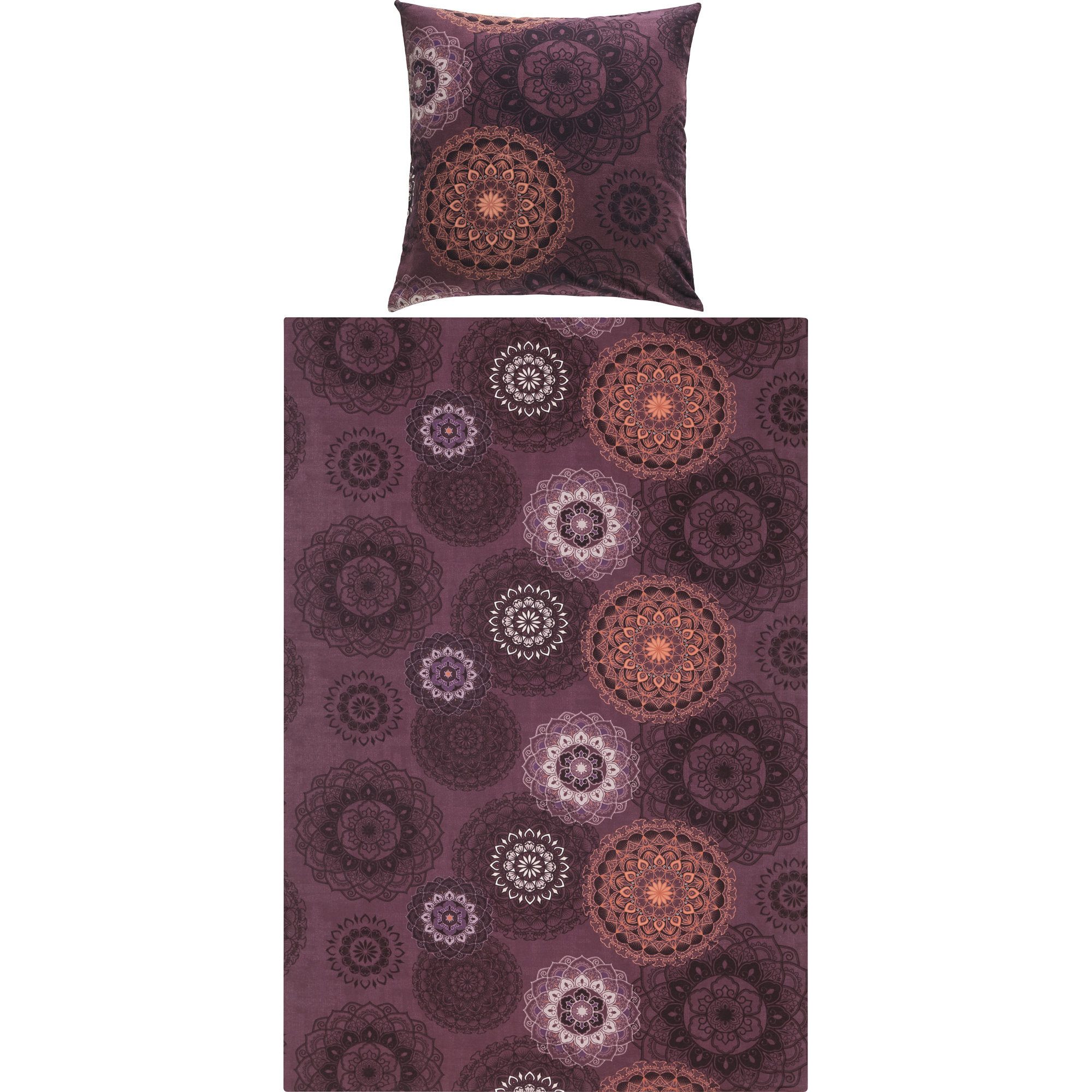 Erwin Müller Bettwäsche Bettwäsche Sparpaket 4-teilig, Baumwolle, Edelflanell Ornamente