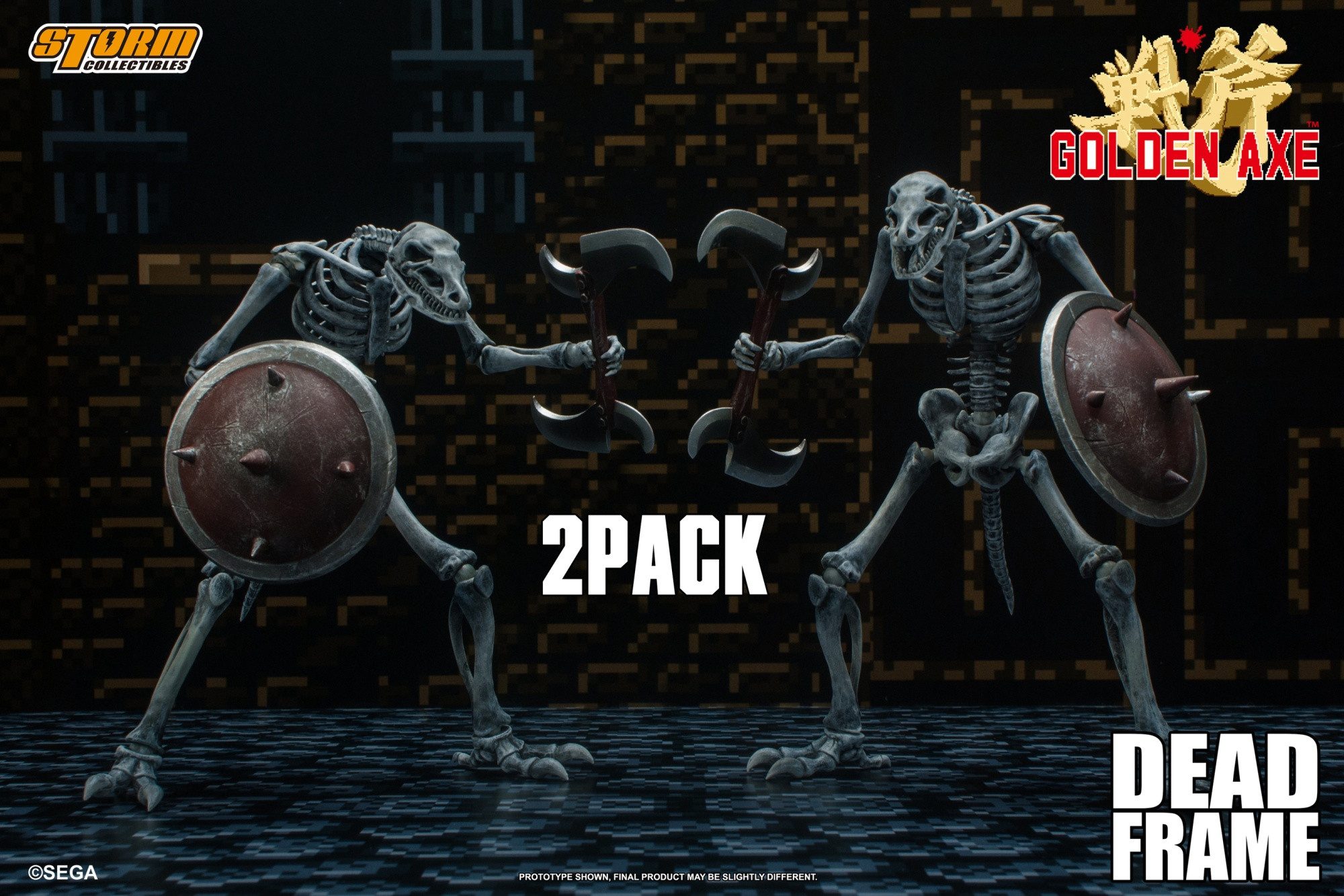 Storm Collectibles Actionfigur Storm Collectibles Golden Axe Dead Frame 1:12 Scale Actionfiguren 2-Pa