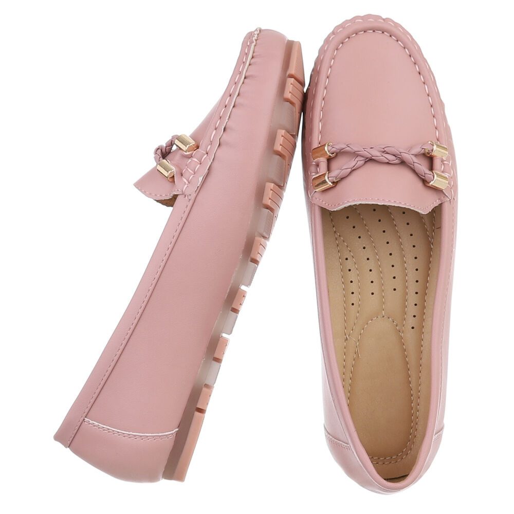 Ital-Design Elegante Mokassins mit geflochtener Schnürung für Damen Slipper günstig online kaufen