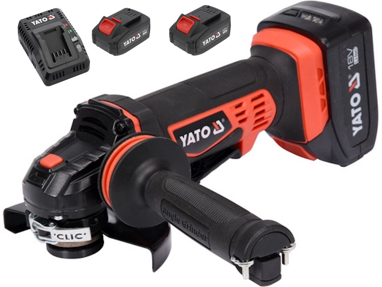 Yato Akku-Winkelschleifer Akku Winkelschleifer 18V, 125mm, 10000 min⁻¹ (1xA günstig online kaufen