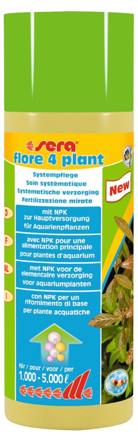 Aquariendeko sera flore 4 plant, Pflanzendünger, 250 ml