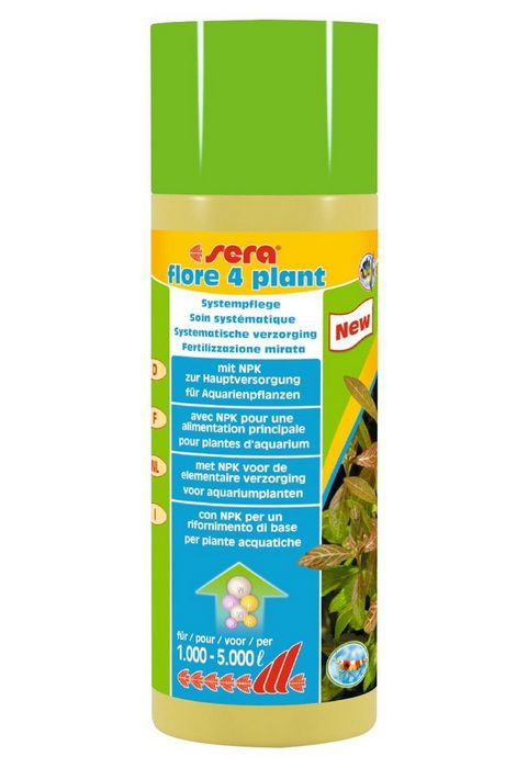 Sera Aquariendeko sera flore 4 plant Pflanzendünger 250 ml