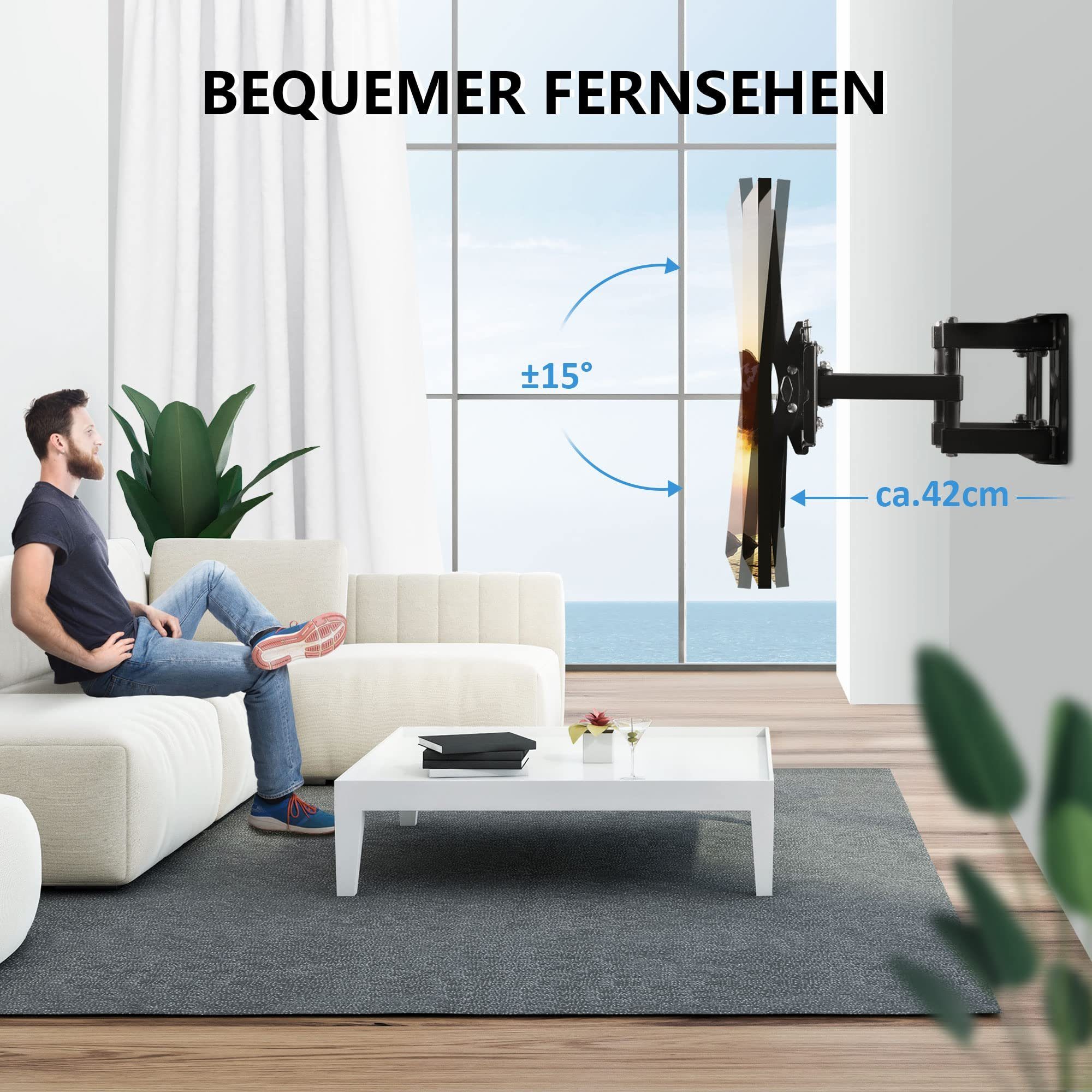 Ribelli TV-Ständer TV Wandhalterung, ca. 64x42x42 cm, (TV Halterung)