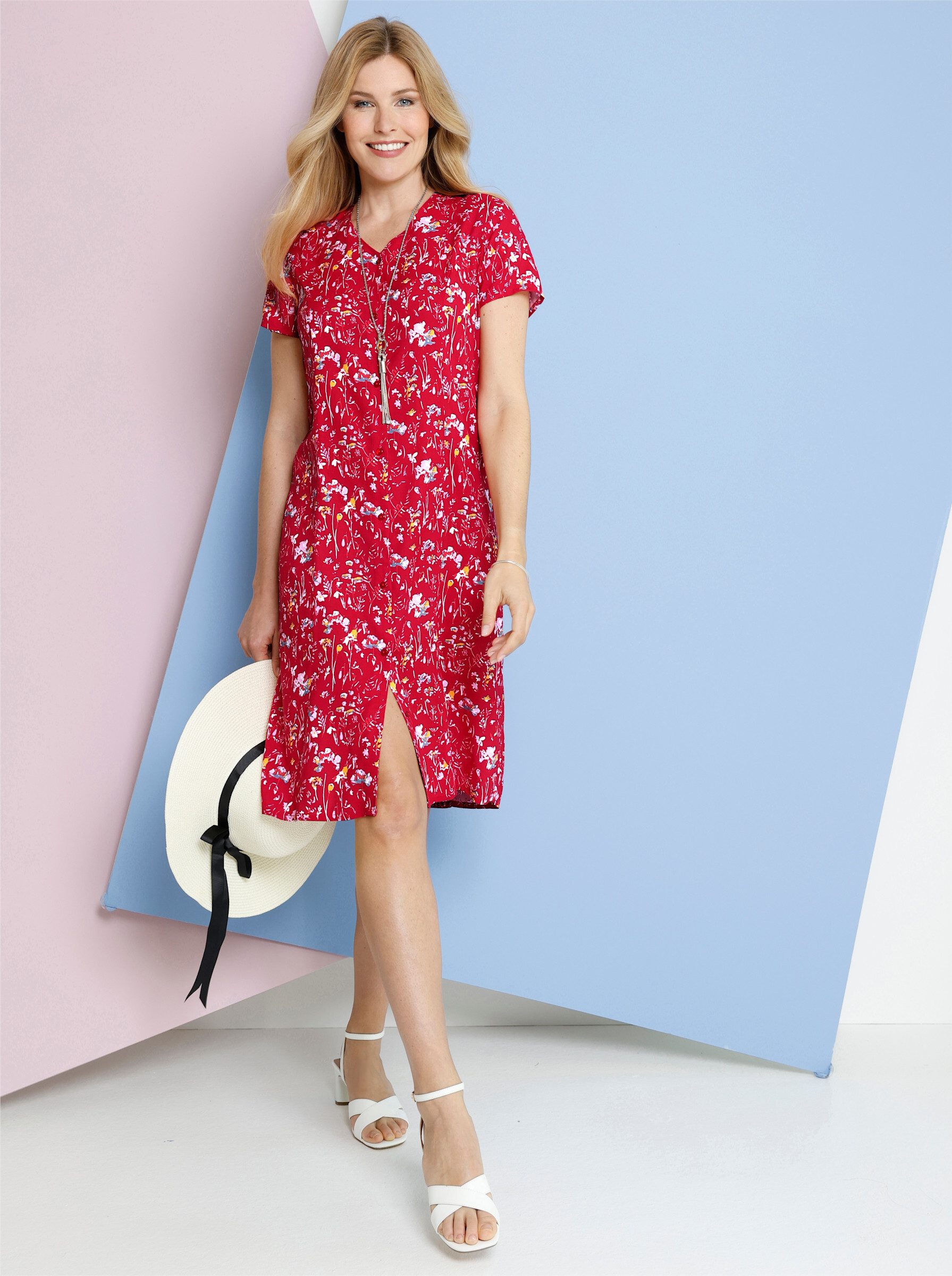 Sieh an! Etuikleid Kleid Langarm