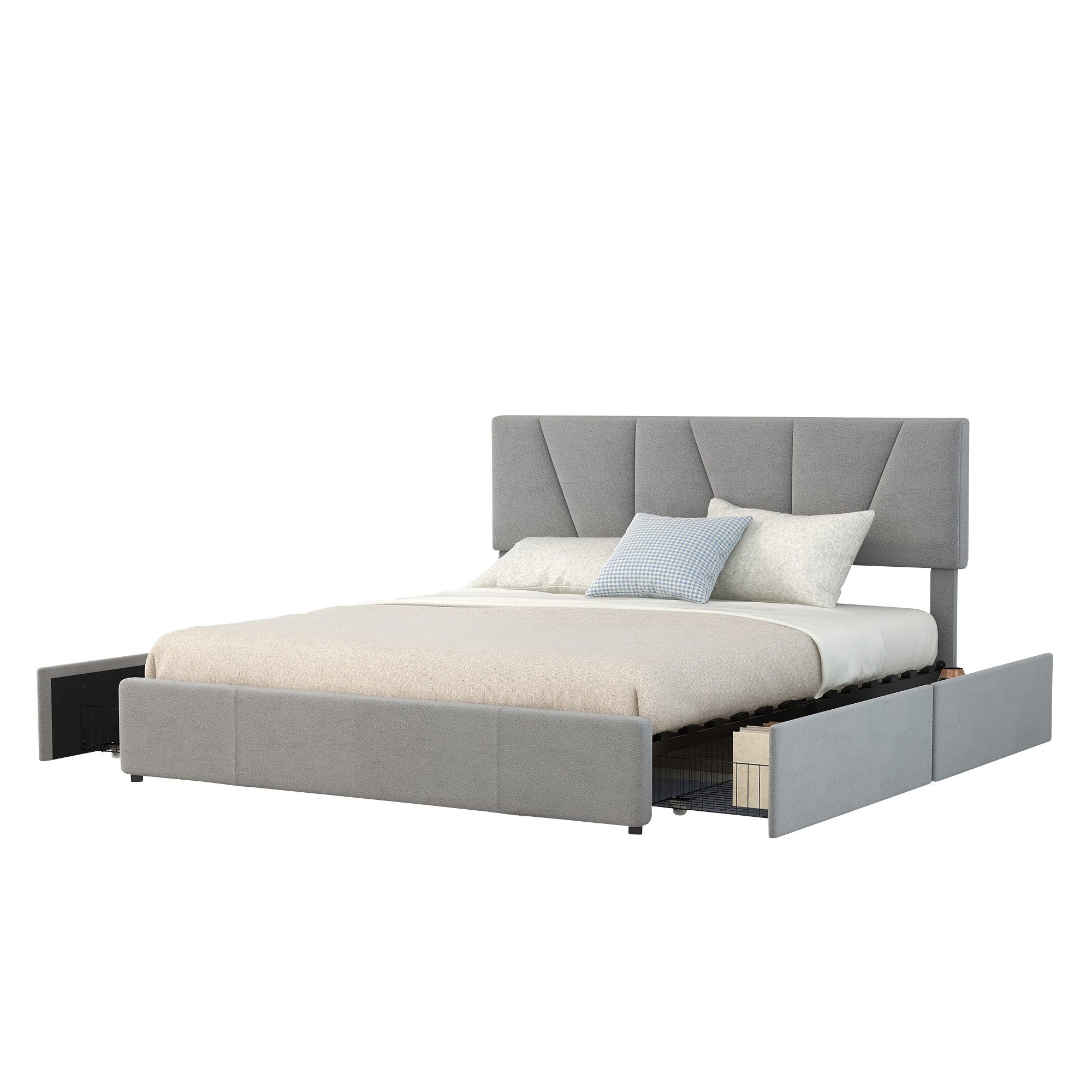 REDOM Bett Doppelbett Gästebett Gepolsterte Betten günstig online kaufen