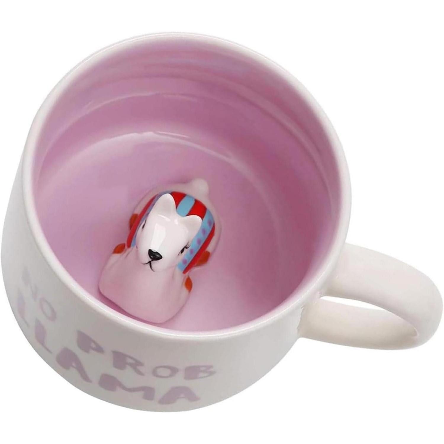 LuxusKollektion Tasse 3D Alpaka Tasse Keramik 350ml mit Überraschung, Keramik