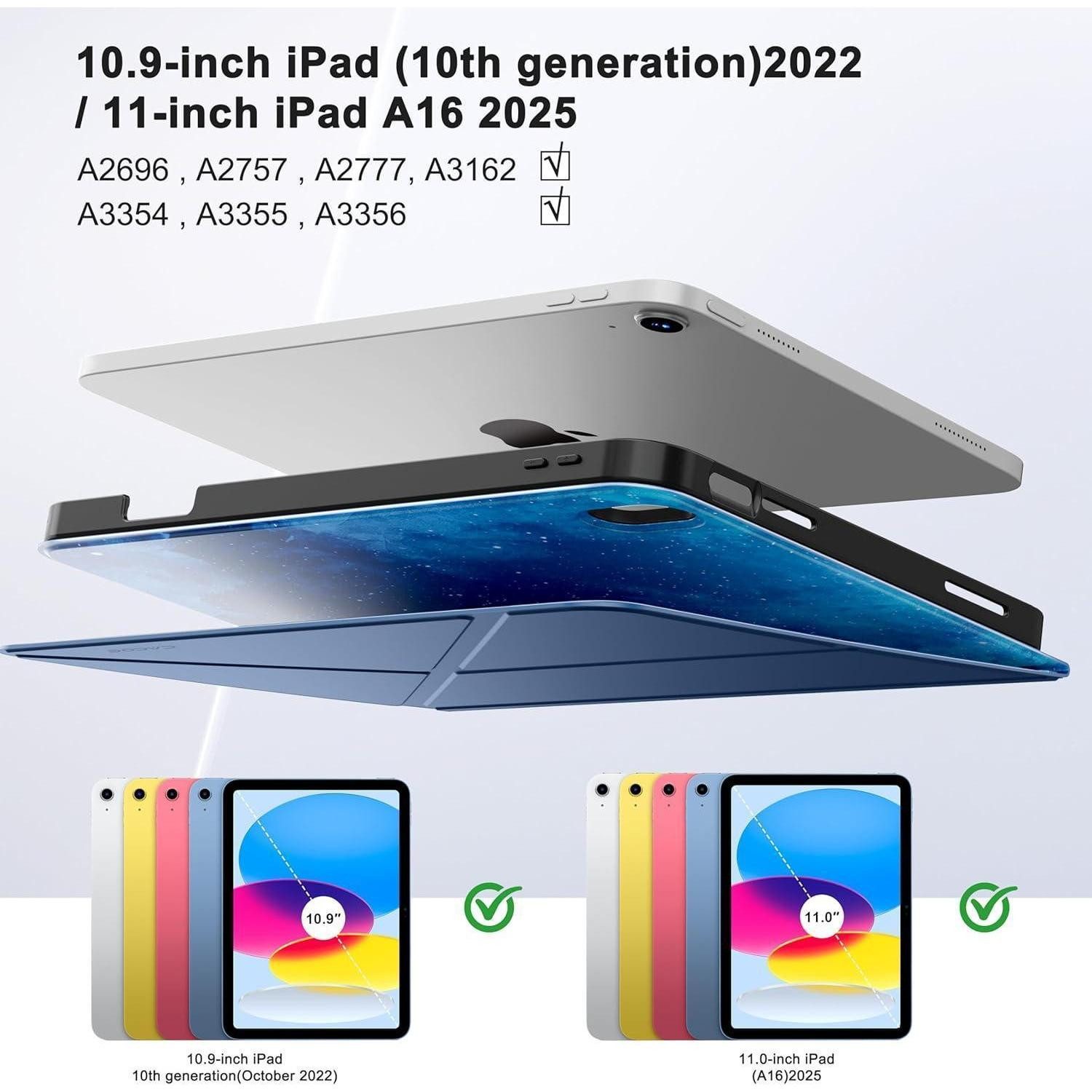 LuxusKollektion Tablet-Hülle Hülle iPad A16 11 Stifthalter Ständer Auto Wachen Blauer Sternenhimmel