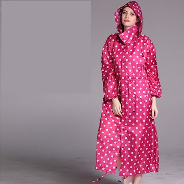 KIKI Regenmantel Modischer langer Damen-Regenmantel mit Taschen