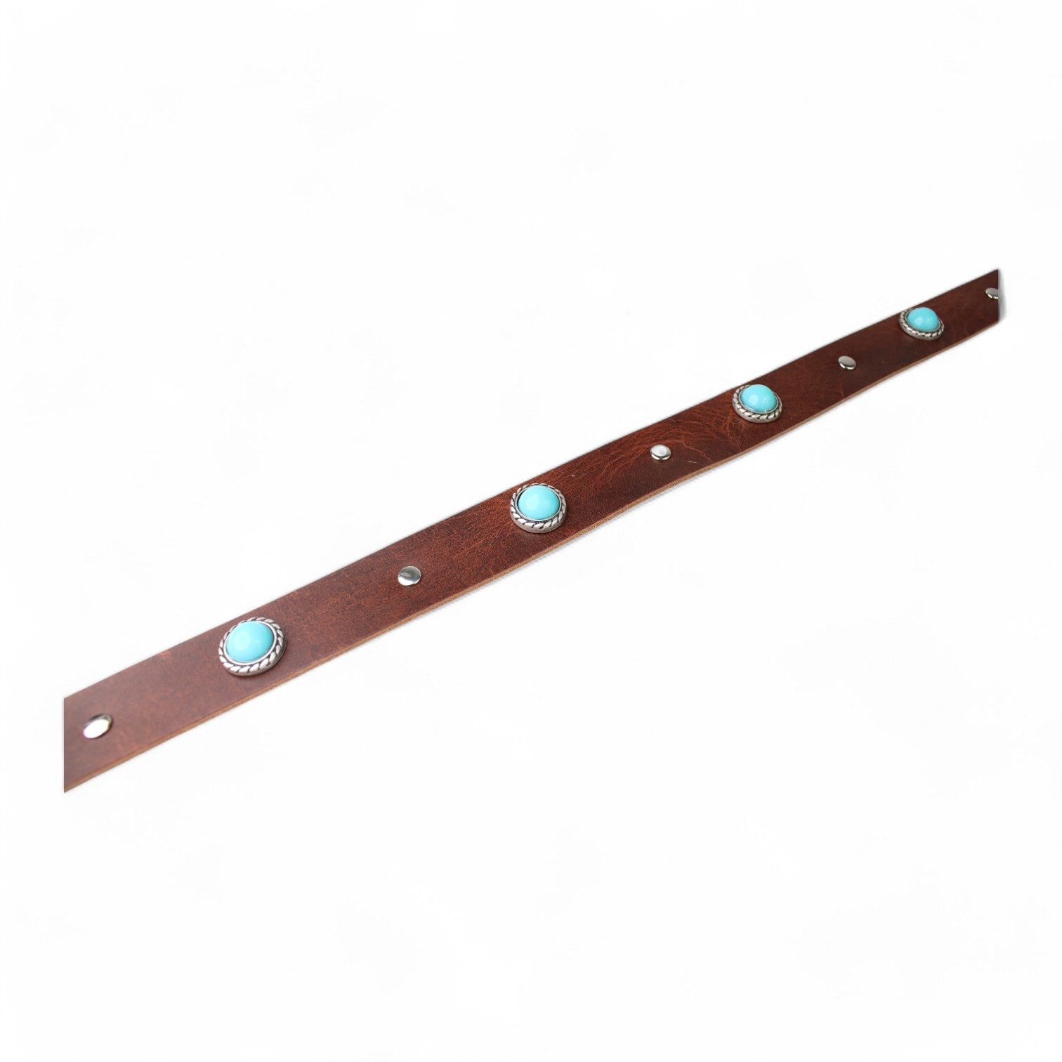 FRONHOFER Hüftgürtel Damen Vollleder (1-St) Western, Türkis-Steine – Bild 3 von 5