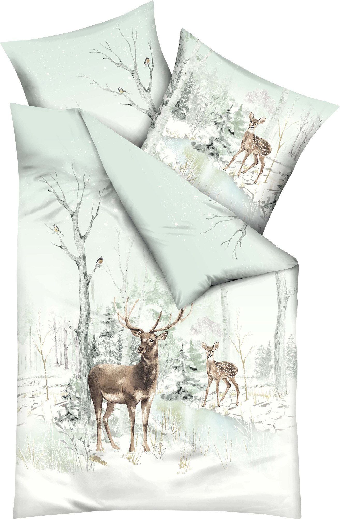 Kaeppel Bettwäsche Bettwäsche "Peaceful", Biber, 2 günstig online kaufen