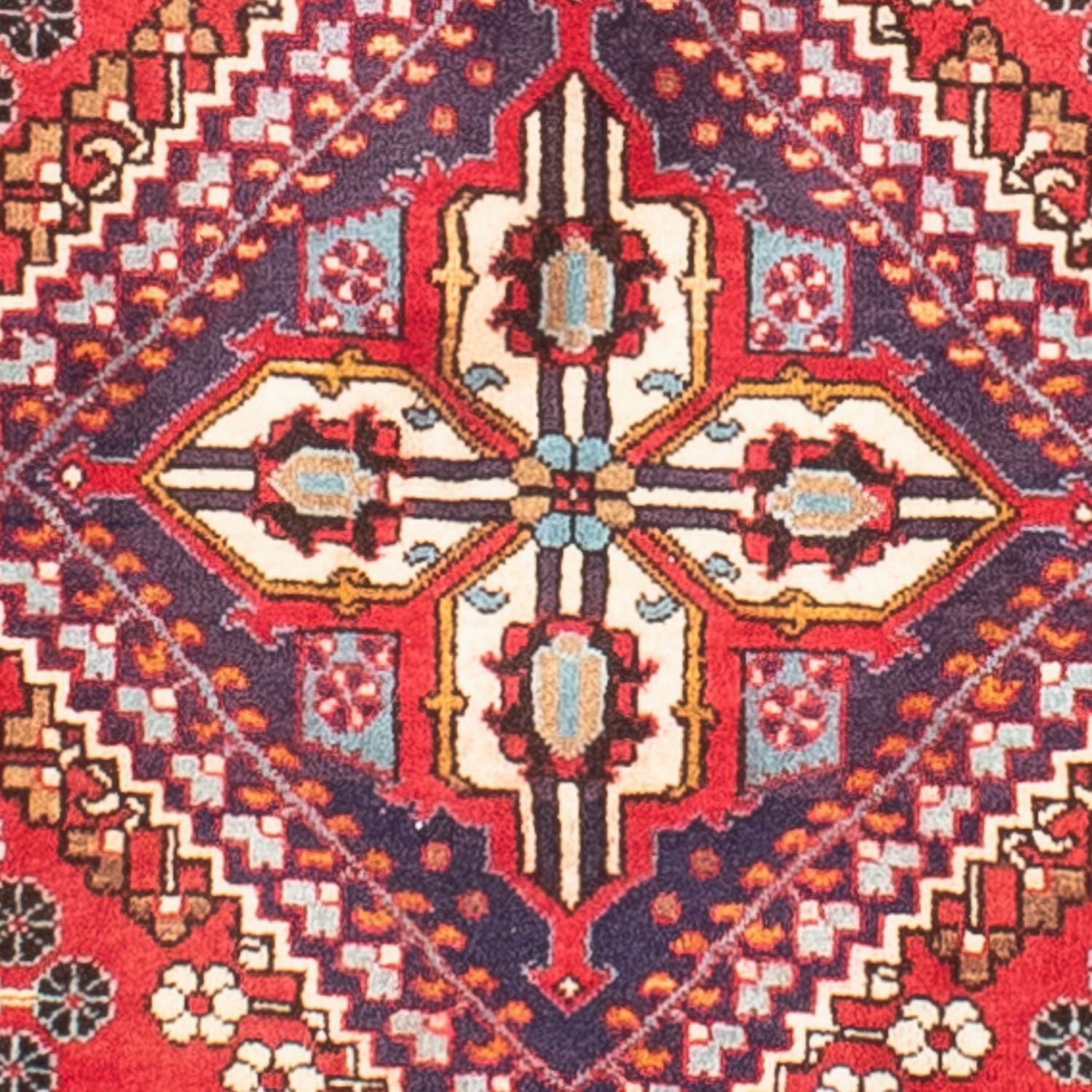 Orientteppich Perser - Nomadic mit Zertifikat x Handgeknüpft, cm rechteckig, morgenland, Höhe: 118 mm, rot, Wohnzimmer, - 325 - 10 Einzelstück