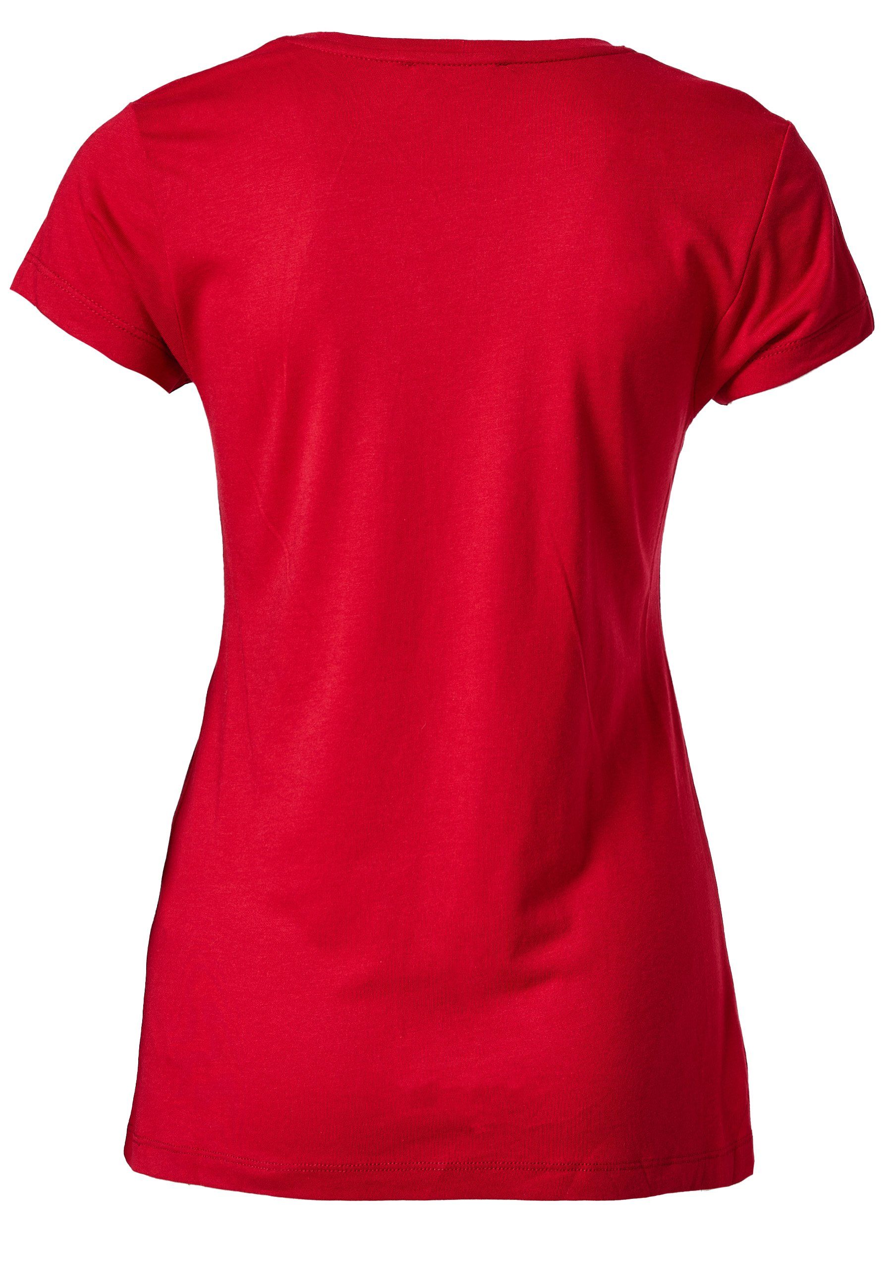 Decay T-Shirt mit rot Front-Print