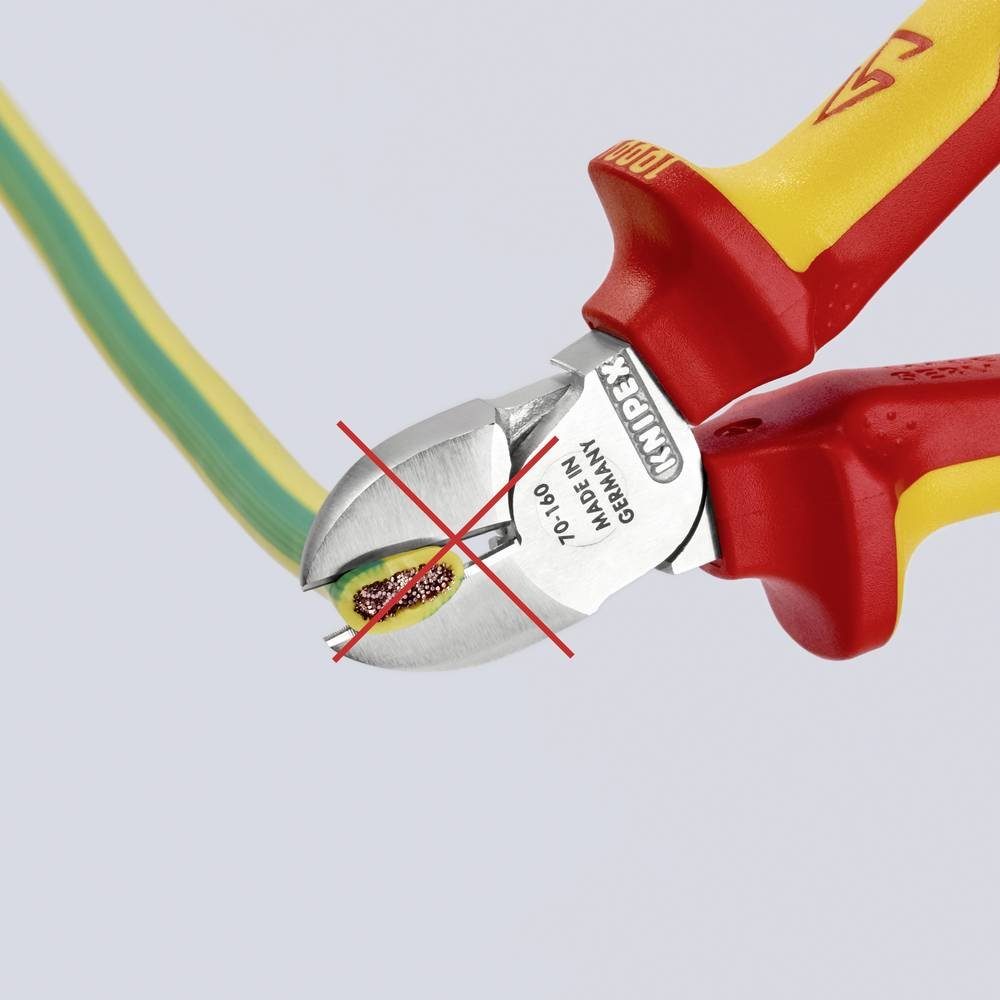 Knipex Seitenschneider VDE-Seitenschneider 70 06 70 06 160, mit Facette