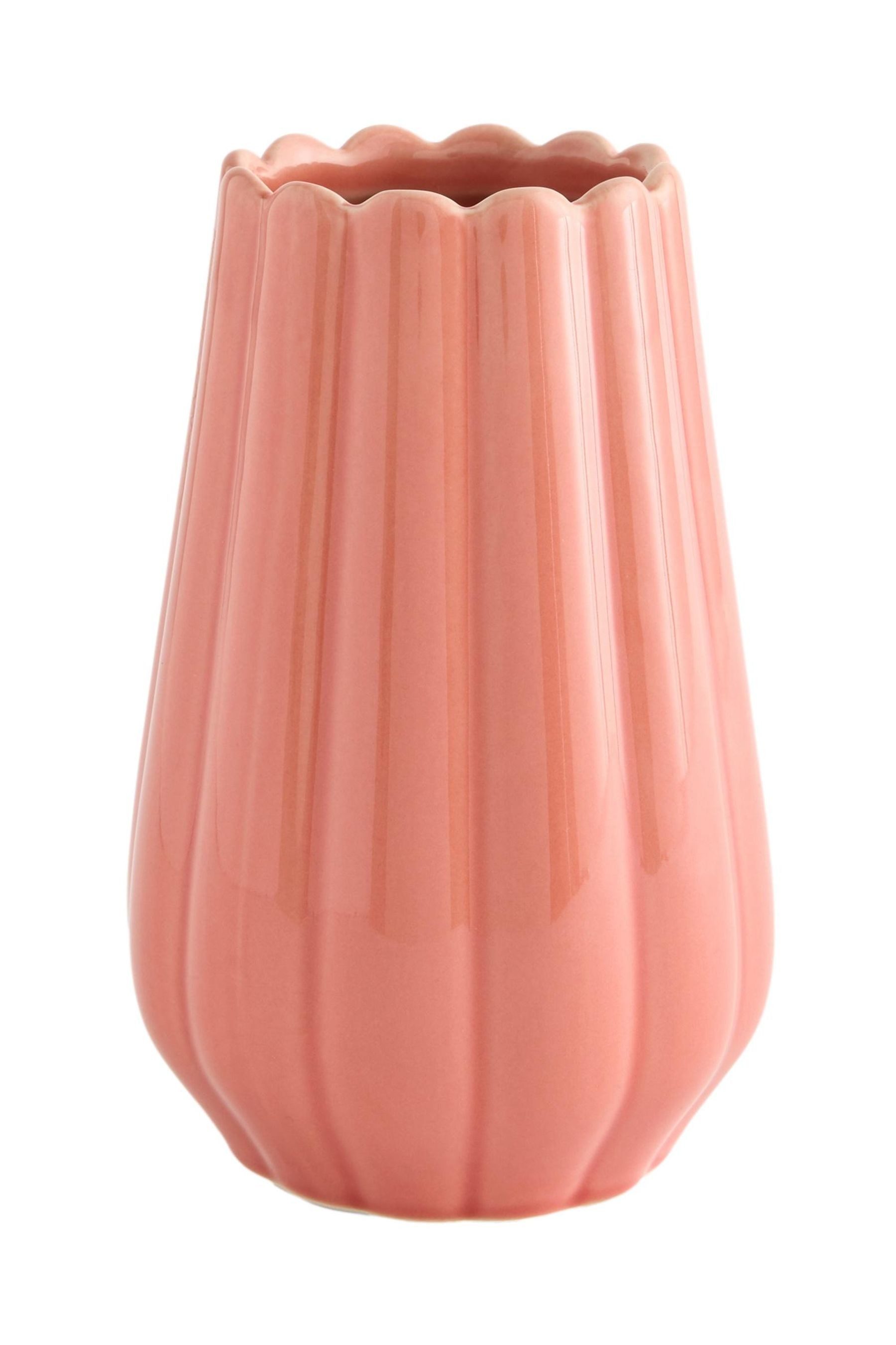 Next Dekovase Kleine Keramikvase mit Bogenkante