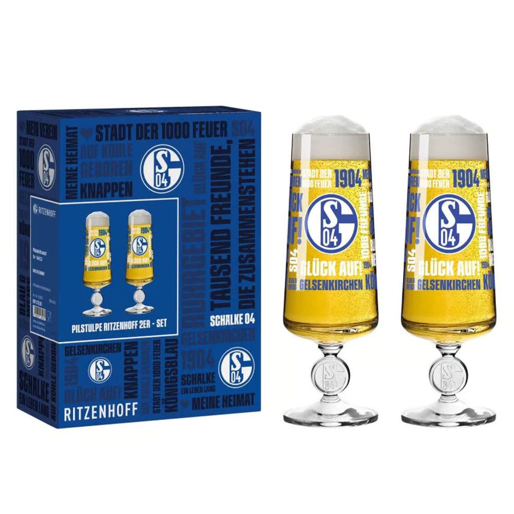 Ritzenhoff Bierglas Ritzenhoff Schalke Bierglas 2er Set 2 von Theresa Kuhlmann