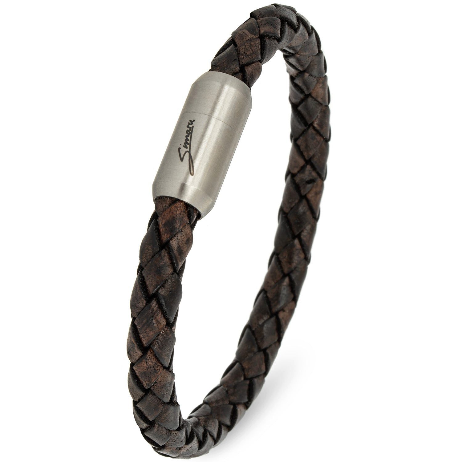 Simaru Lederarmband Andorra, Handarbeit Made in Germany, feines Leder in Used-Optik