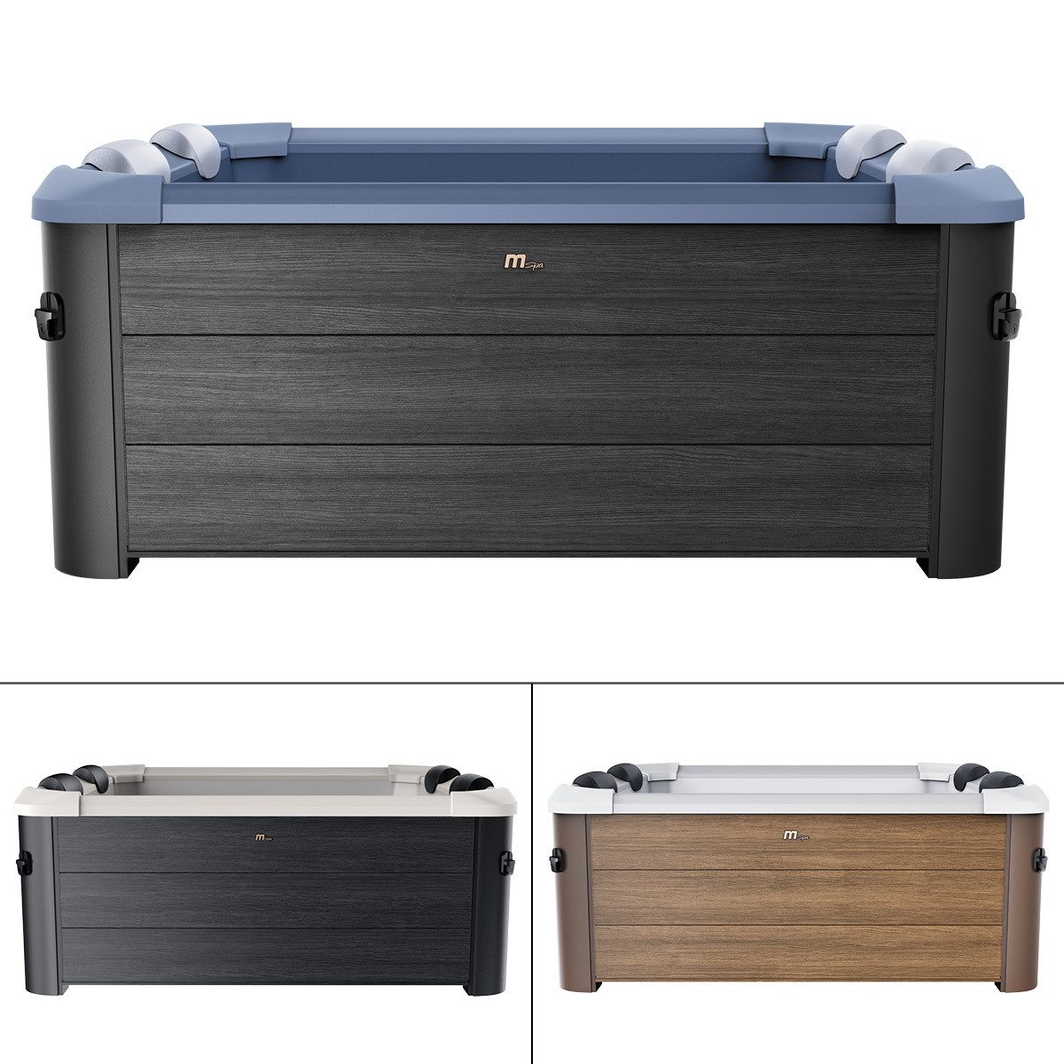 BRAST Whirlpool MSpa Oslo, Sapphire & Amber mit Fester Außenwand, (160x160x günstig online kaufen
