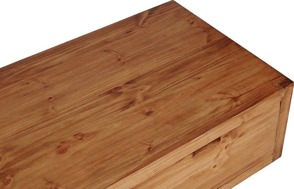 MiaMöbel Lowboard Mexico, aus massivem Pinienholz Honig