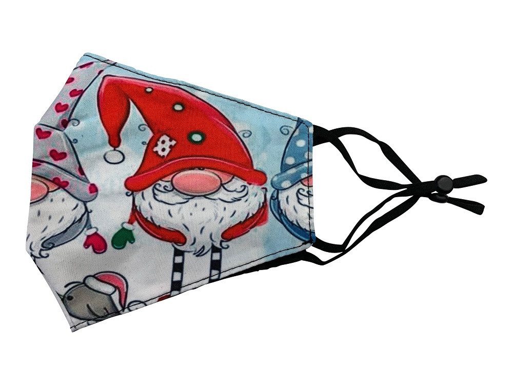Trachtenland Verkleidungsmaske Weihnachtsmaske Mund Nase Stoffmaske Fashion Gesic