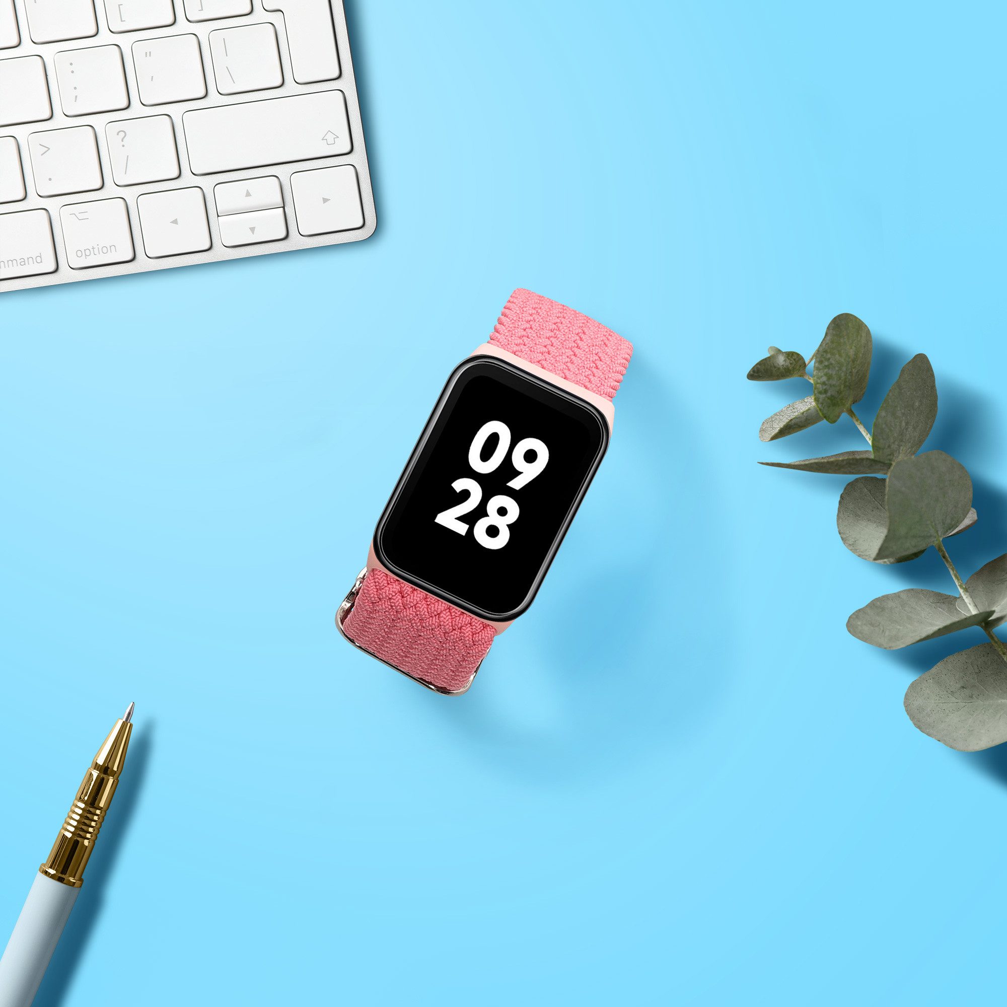 kwmobile Armband für Xiaomi Smart Band 8 Pro / Band 9 Pro / Redmi Watch 5 / Smartwatch, 1-tlg., Nylon Fitnesstracker Sportarmband Band - Innenmaße von 15 - 18,5 cm
