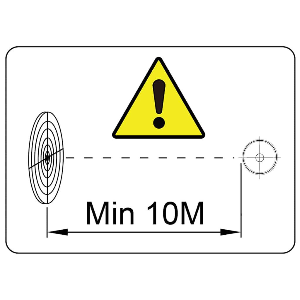 vidaXL Zielscheibe Kugelfang 14 cm + 100 Zielscheiben aus Papier Trichter – Bild 5 von 5